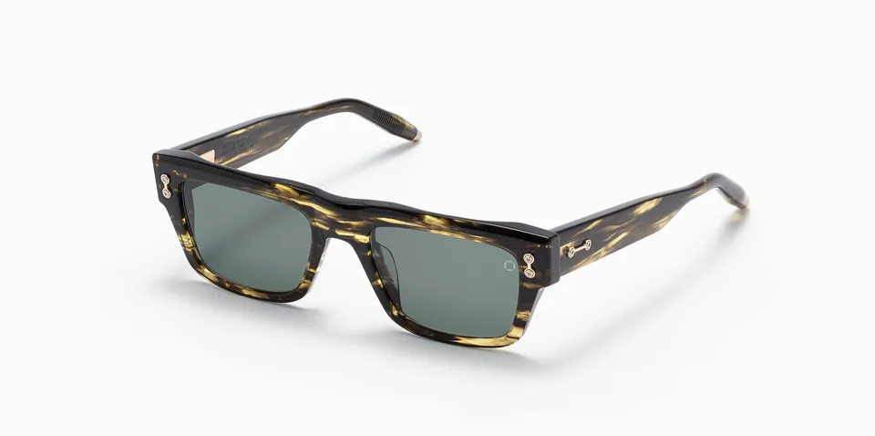 Akoni Horizon Leo occhiali da sole Dark Tortoise acetato