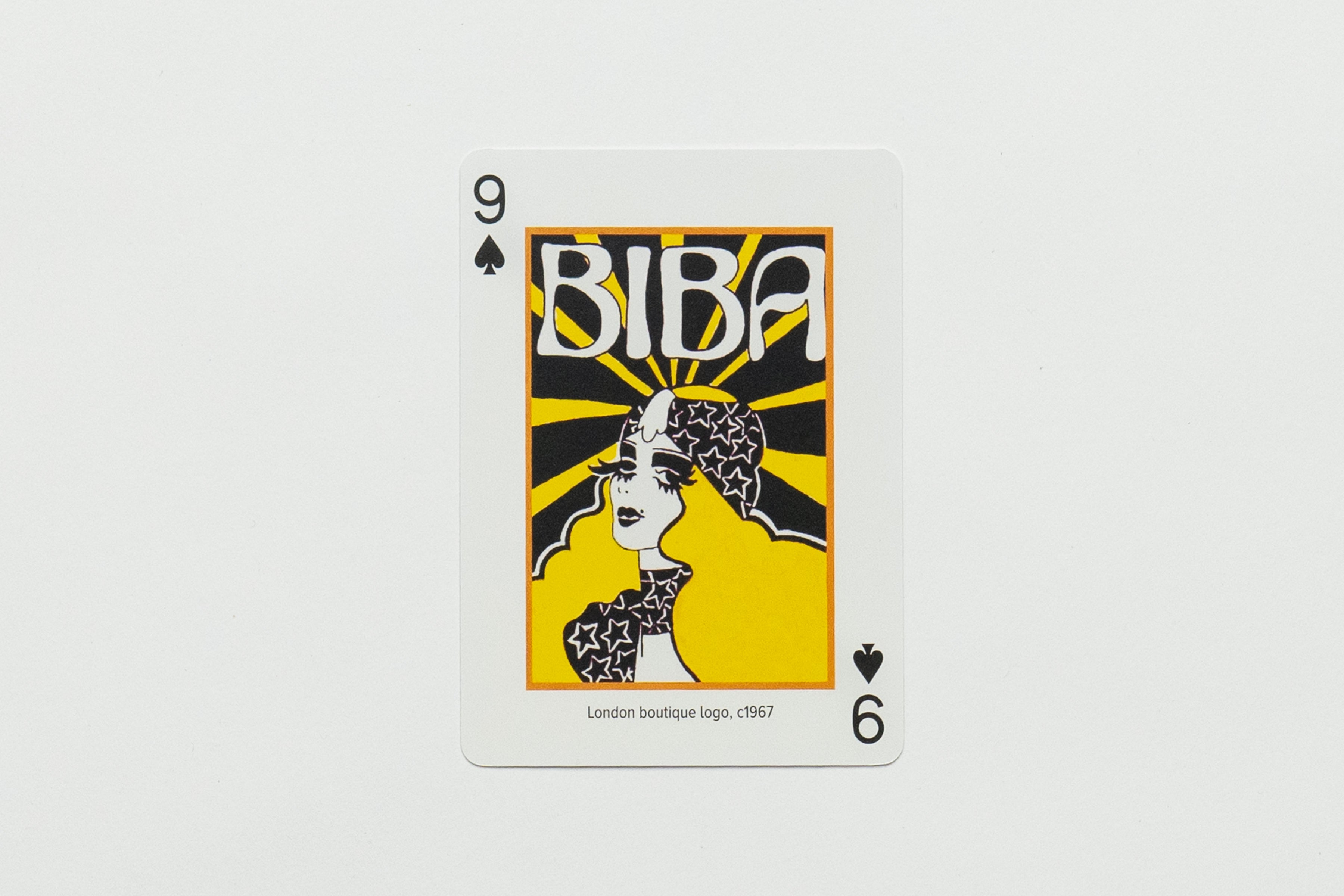 Biba London Boutique Logo Playing Card carta da gioco