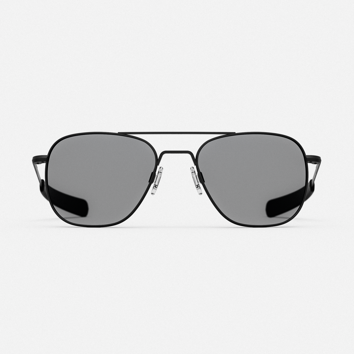 Randolph Aviator Military Matte Black Clear occhiali vista 55