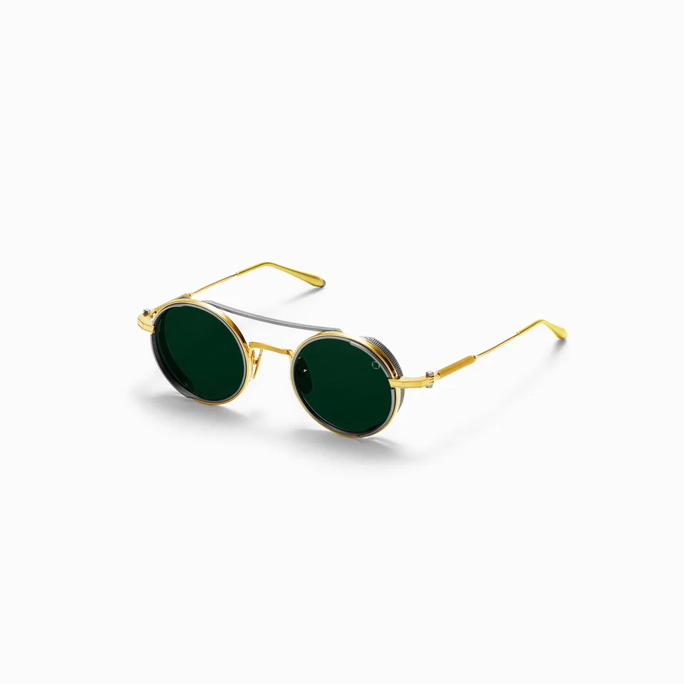 Akoni Optima Eris Gold occhiali da sole oro 18k verde
