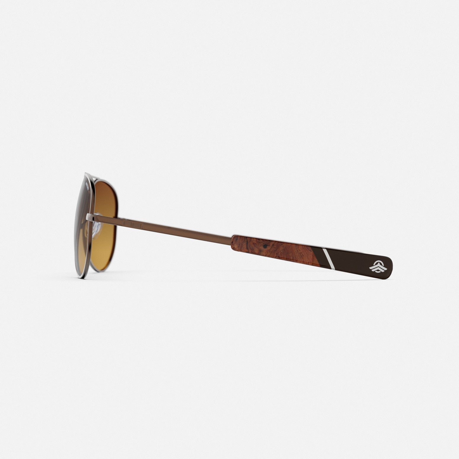 Randolph Concorde occhiali sole graduati 22k chocolate gold cape sand