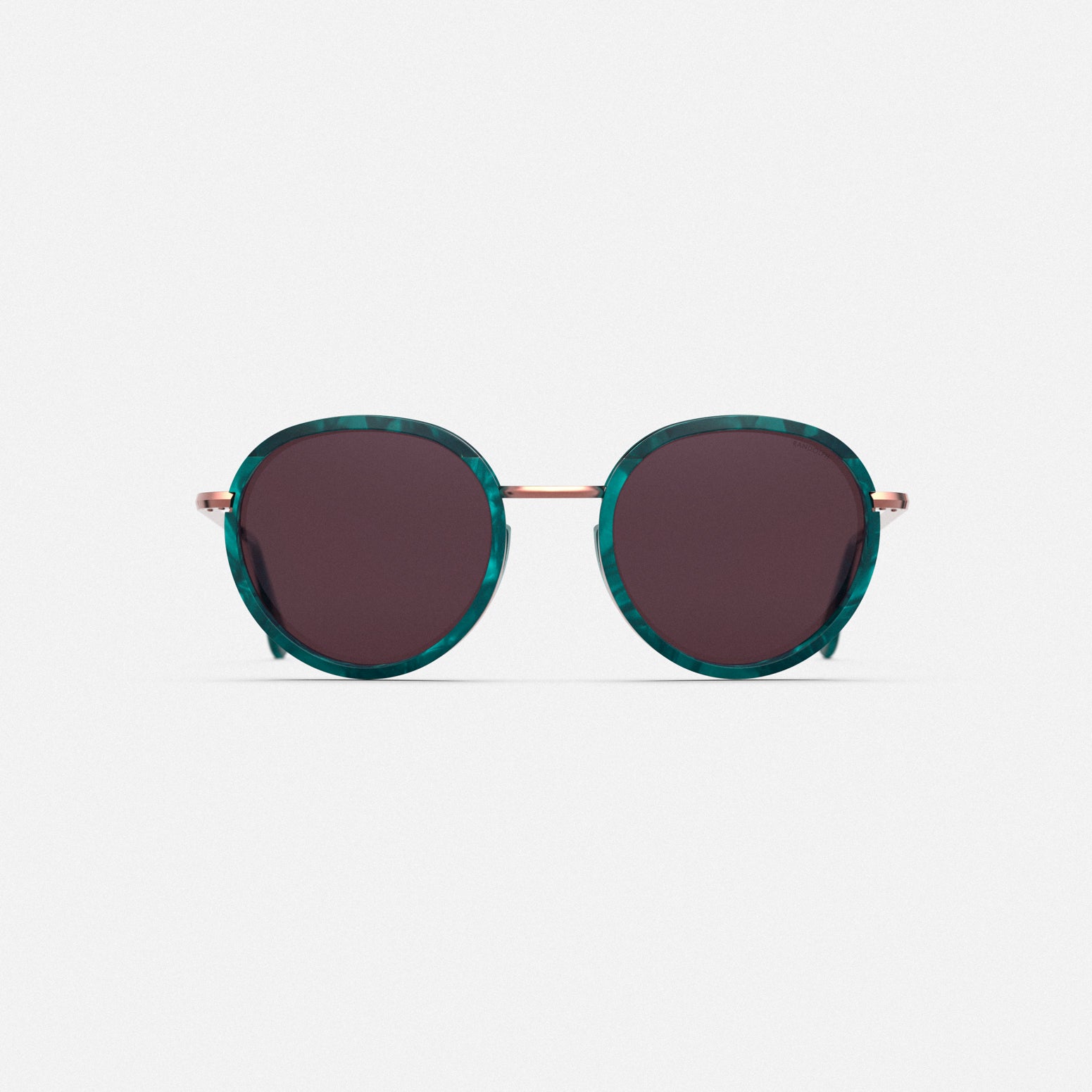 Randolph Douglas occhiali da sole oro rosa vintage 50mm