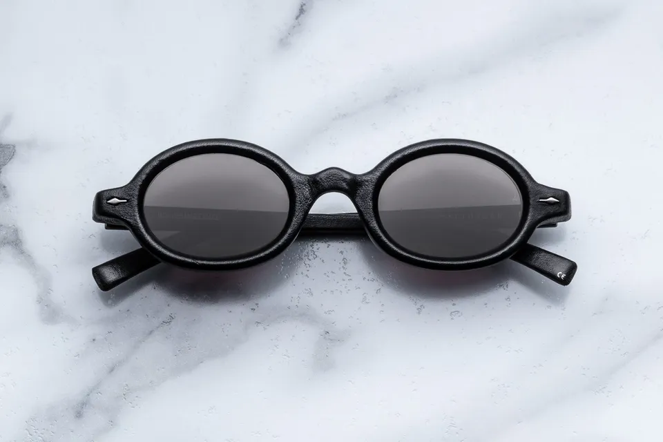 Jacques Marie Mage Balthazar Leather occhiali da sole K21