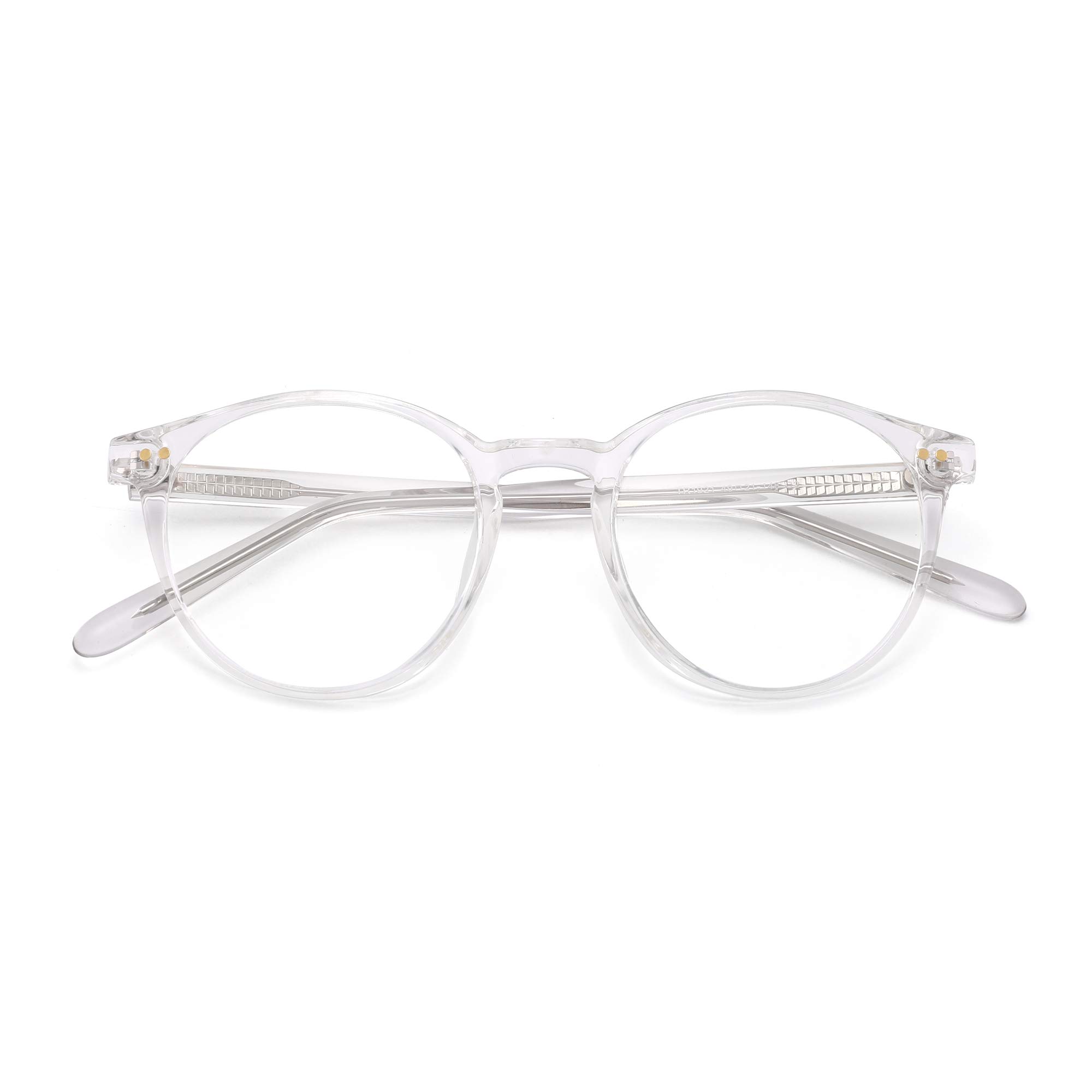 Glindar Retro Rotondi occhiali luce blu donna TR90