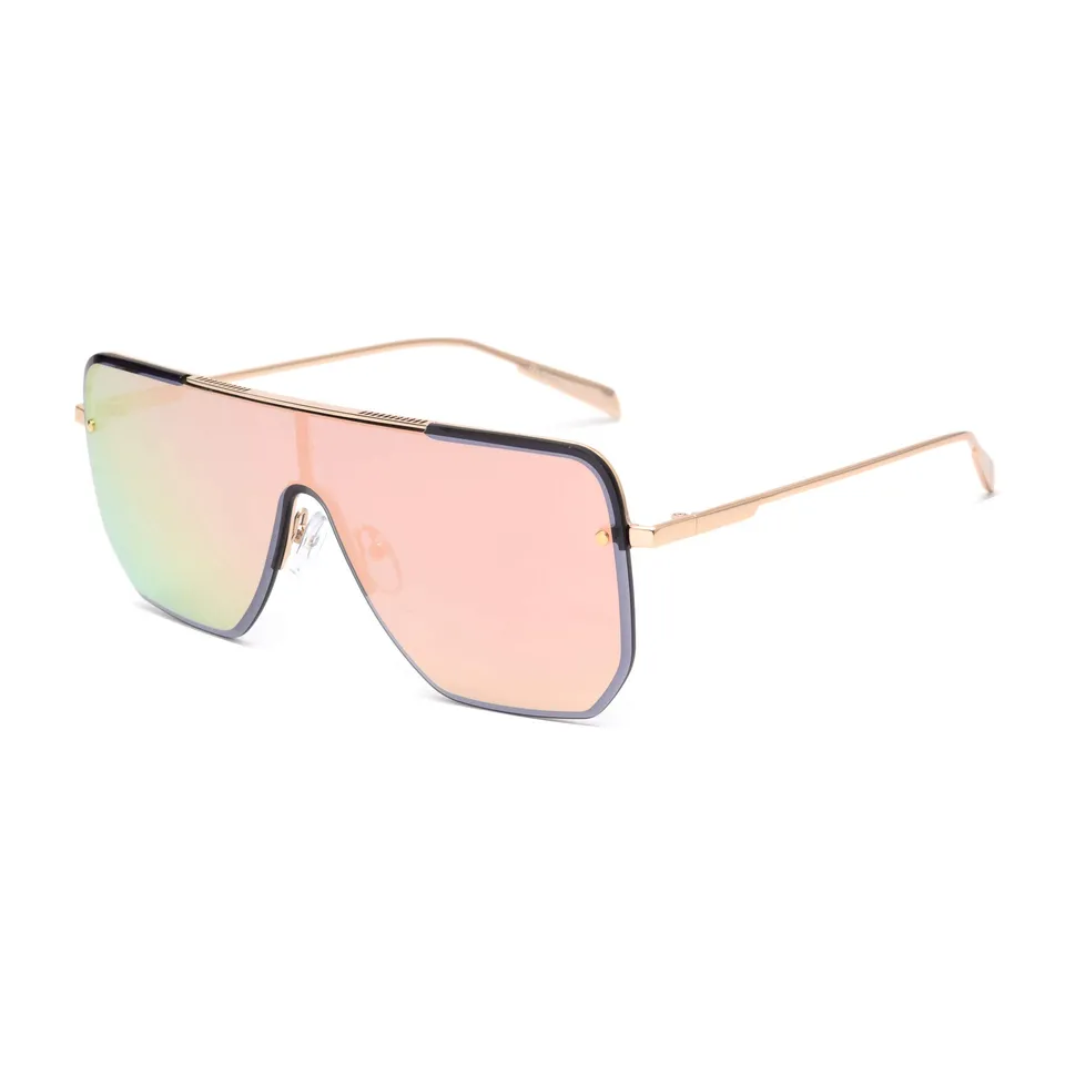 Glindar Scudo occhiali da sole oversize flat top unisex sport