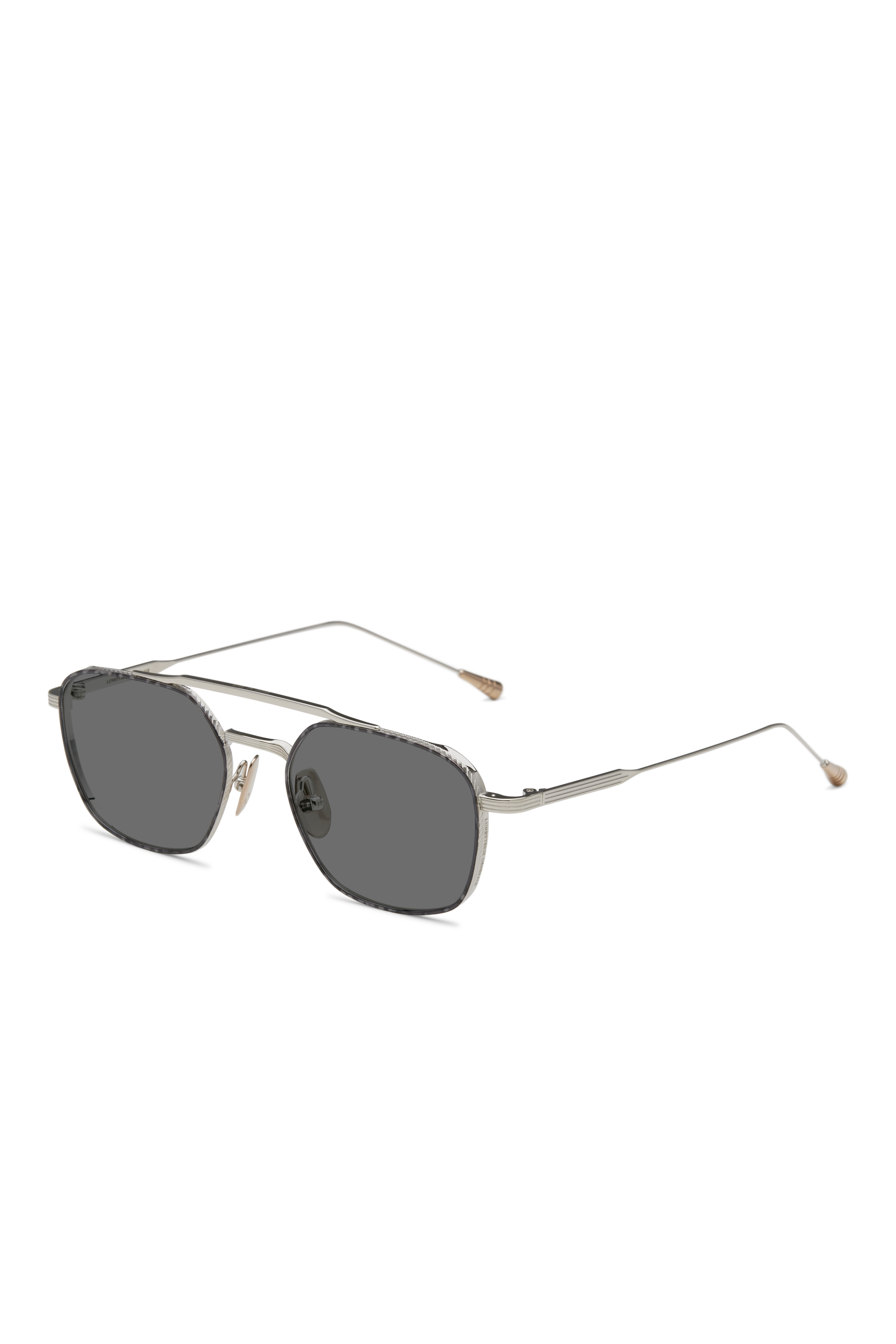 Lunetterie Generale Route 66 occhiali da sole aviatore titanio bronzo