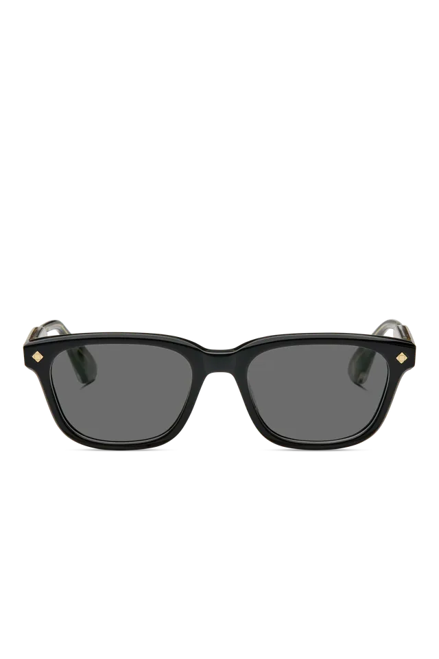 Lunetterie Générale Aesthete occhiali da sole rettangolari nero grigio