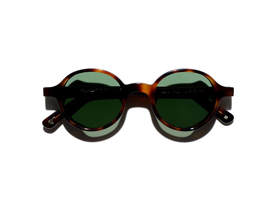 L.G.R Reunion Explorer occhiali da sole Havana Flat Green