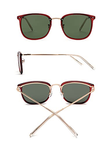 Glindar Quadrati Classici occhiali da sole unisex polarizzati