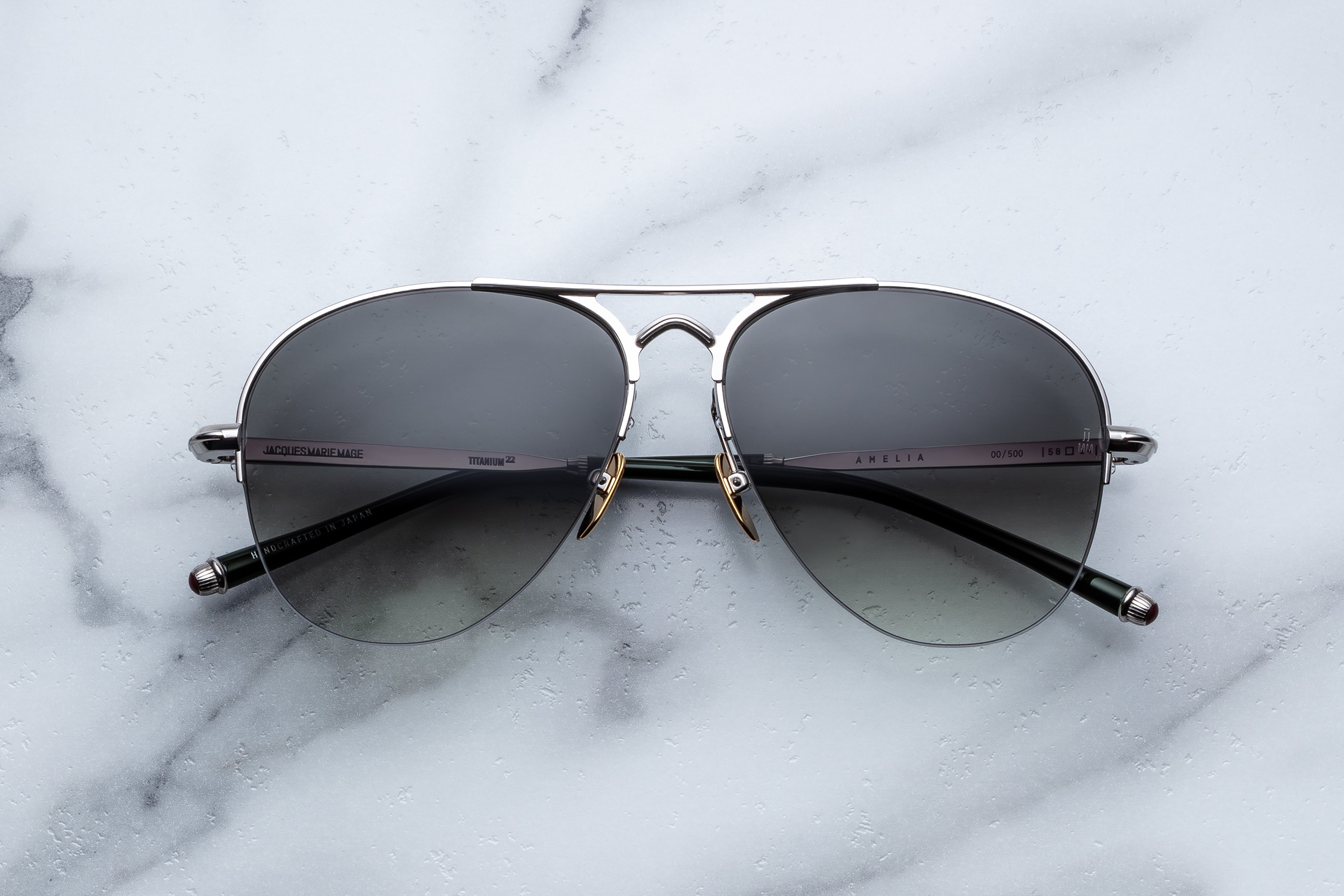 Jacques Marie Mage Amelia occhiali da sole 88-Black protezione UV