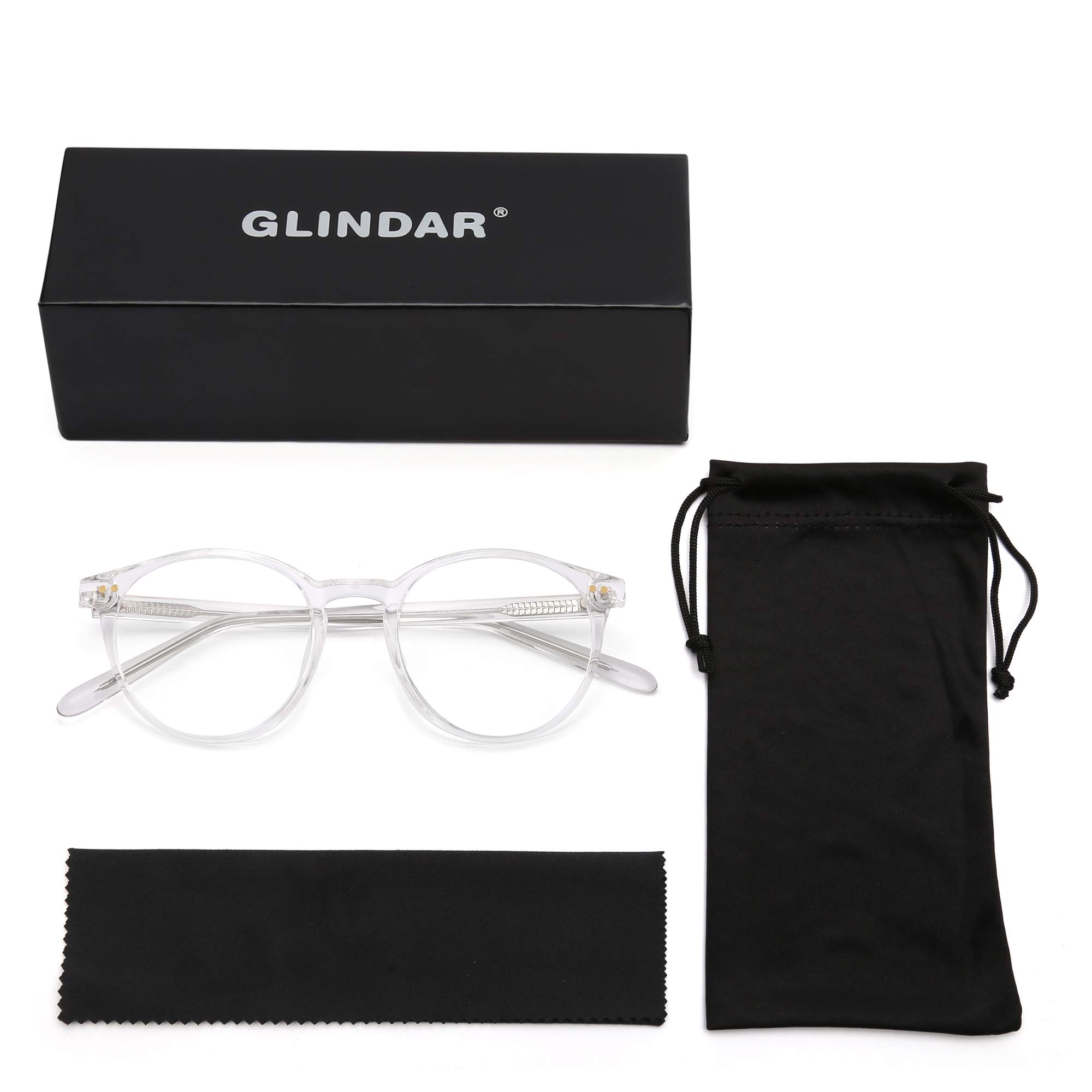 Glindar Retro Rotondi occhiali luce blu donna TR90