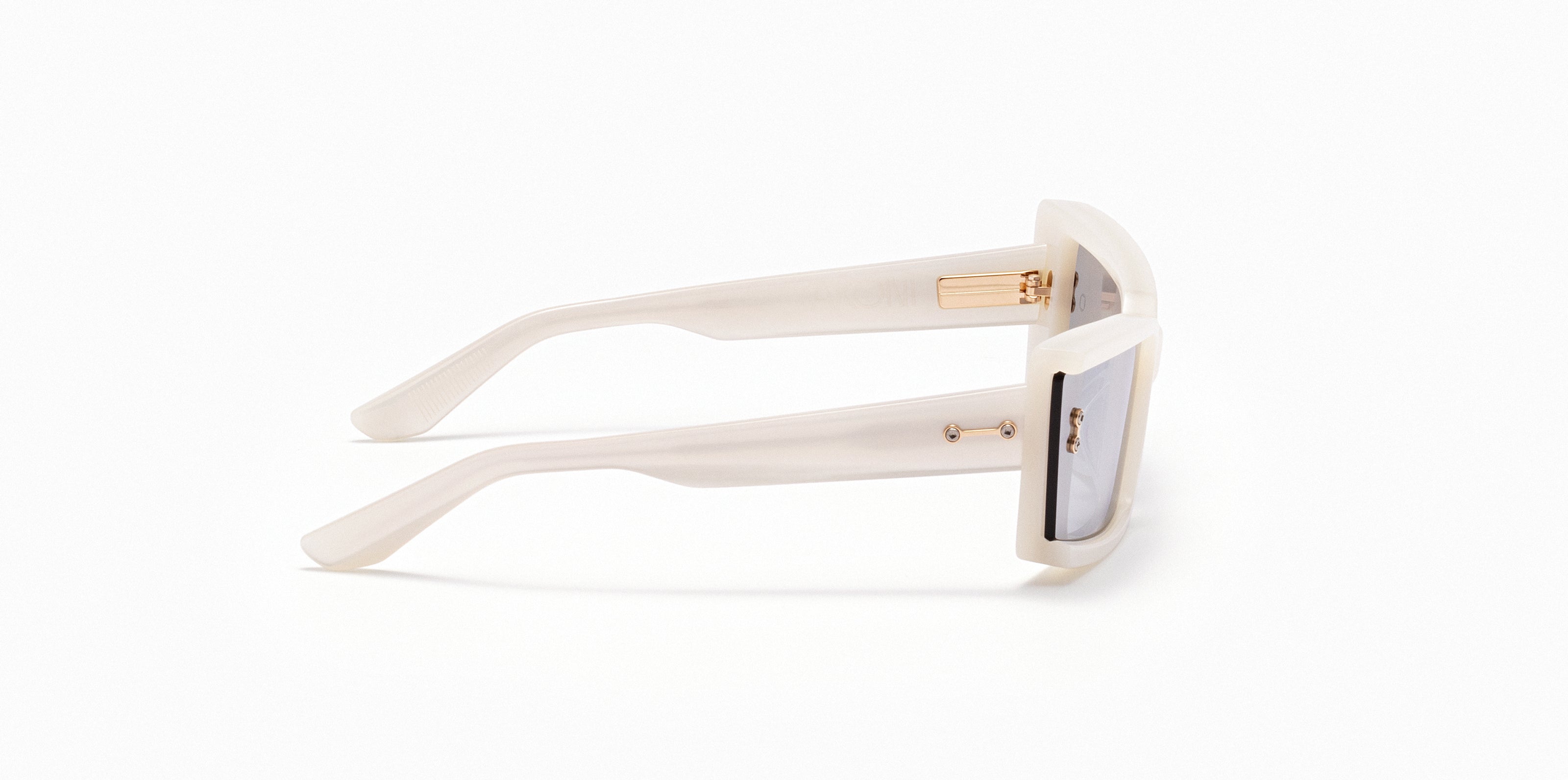 Akoni Etere Lynx occhiali sole bianco donna cat eye