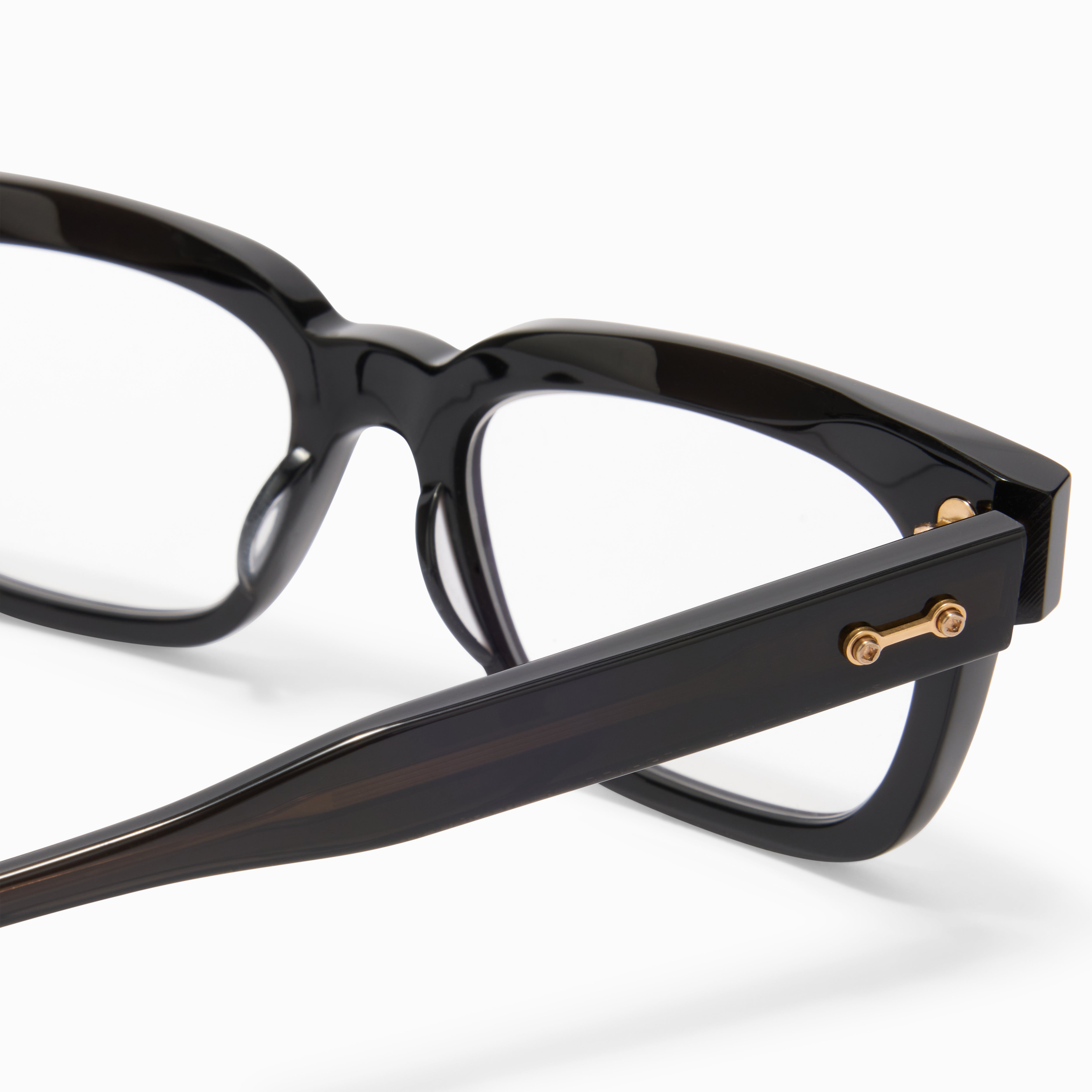Akoni Etere Luna-Two occhiali da vista Crystal Black acetato