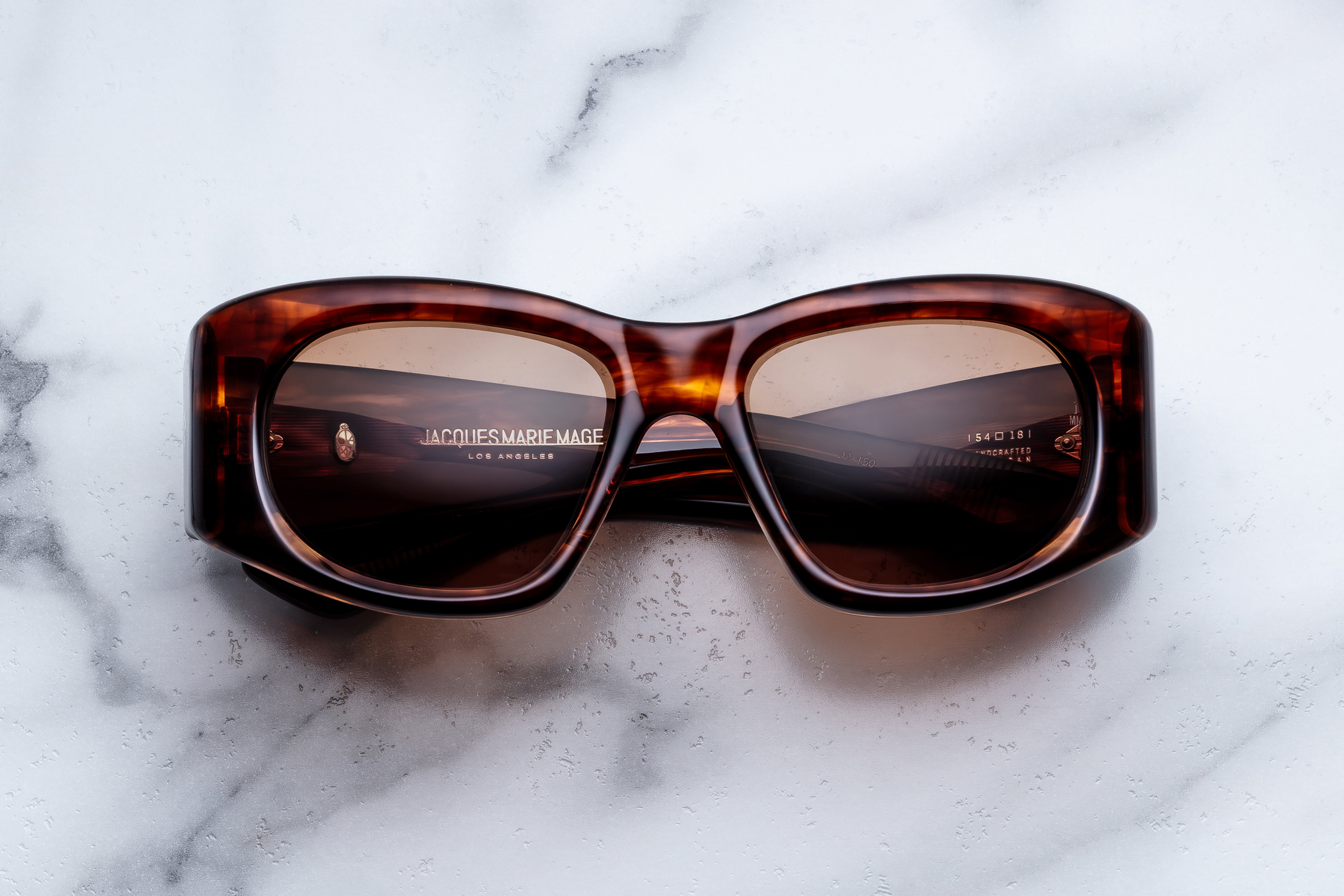 Jacques Marie Mage Nadja occhiali da sole 7B-Havana rame cat-eye