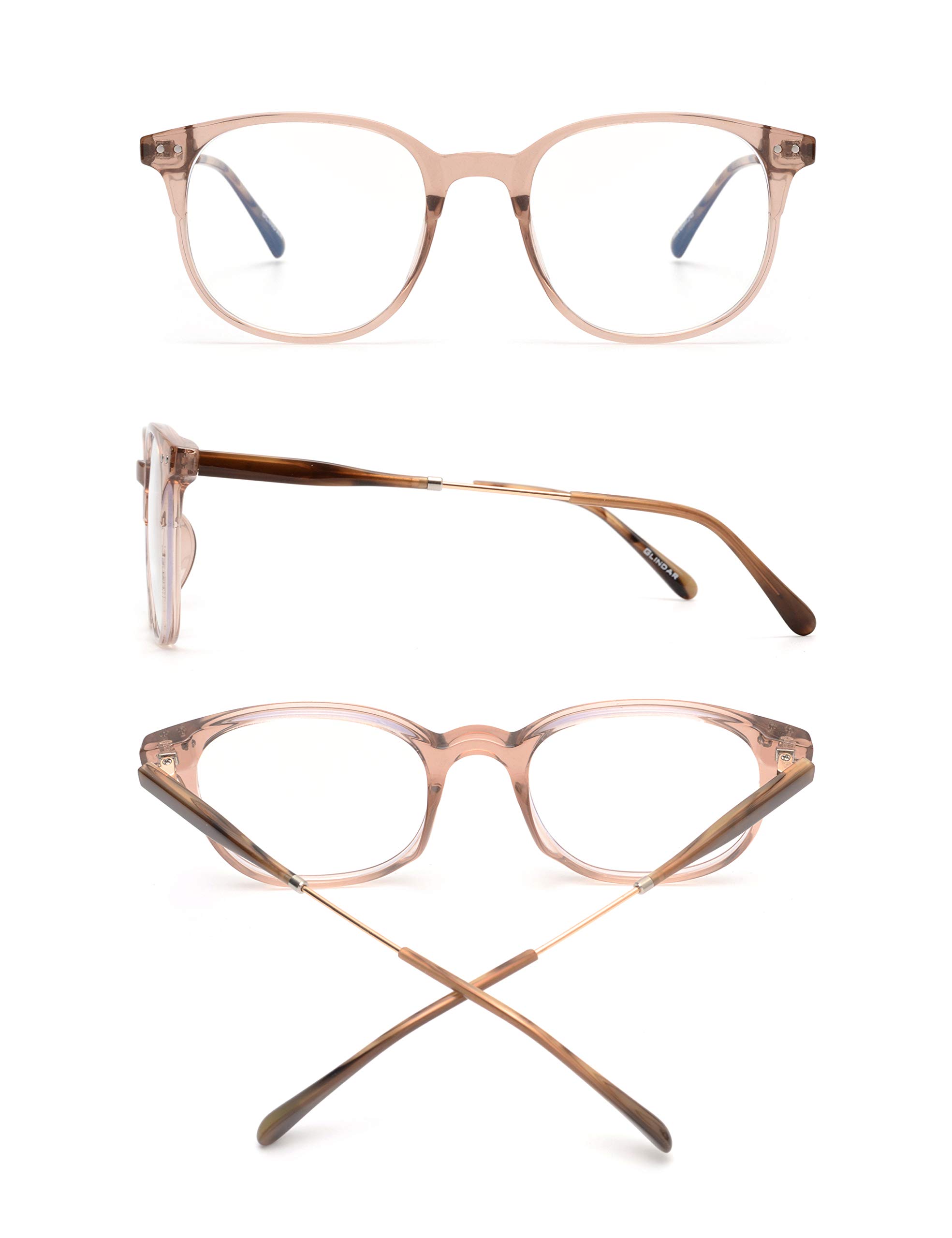 Glindar Quadrata TR90 occhiali luce blu rosa