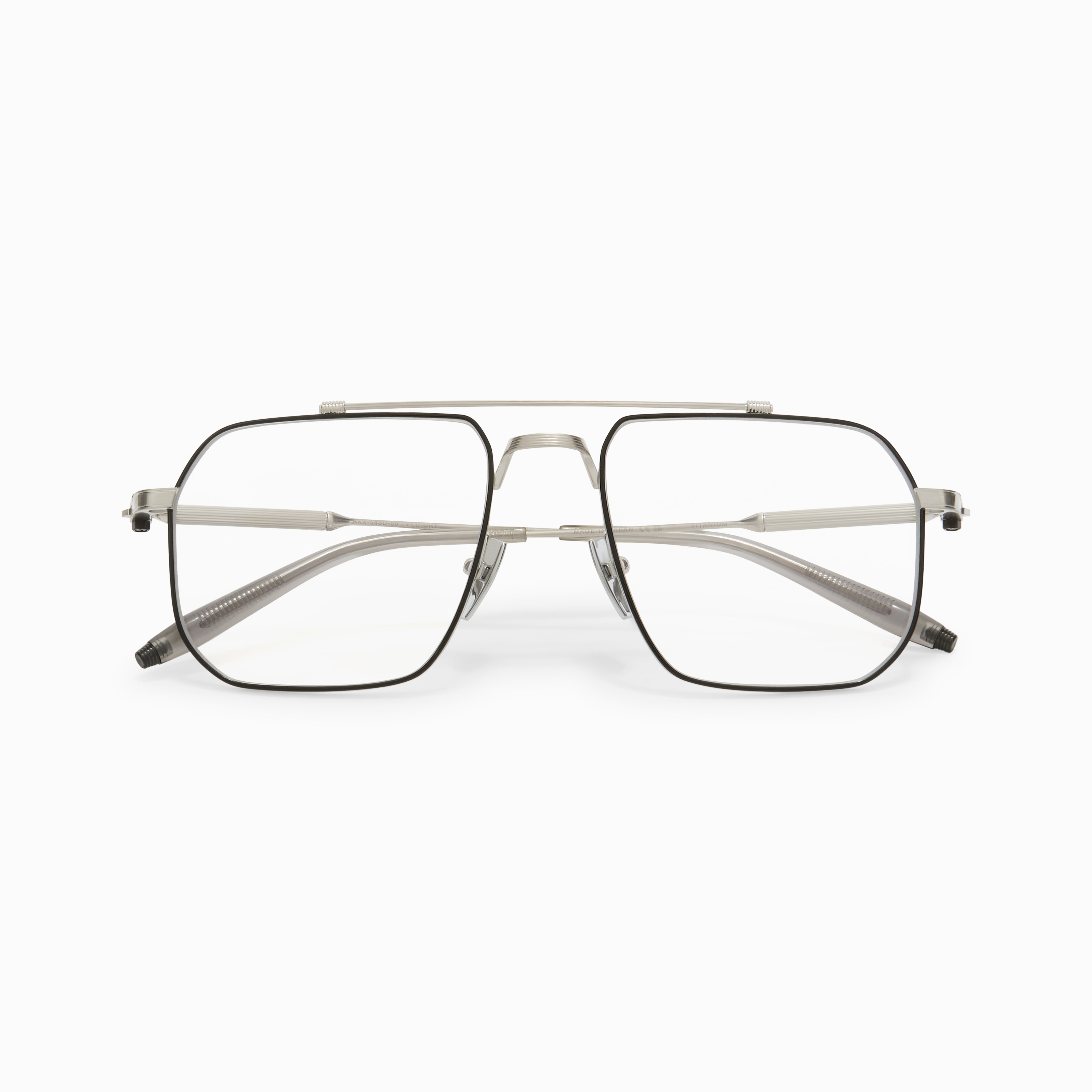 Akoni Horizon Atlas occhiali da vista Brushed Silver titanio