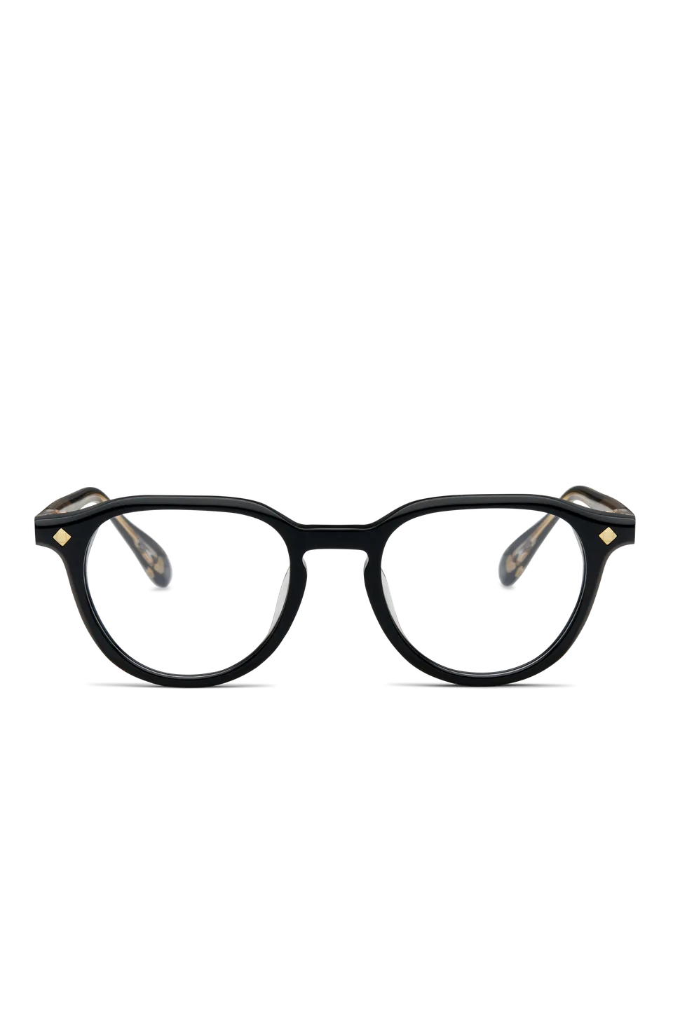 Lunetterie Générale Desert Rain occhiali vista nero oro pantos