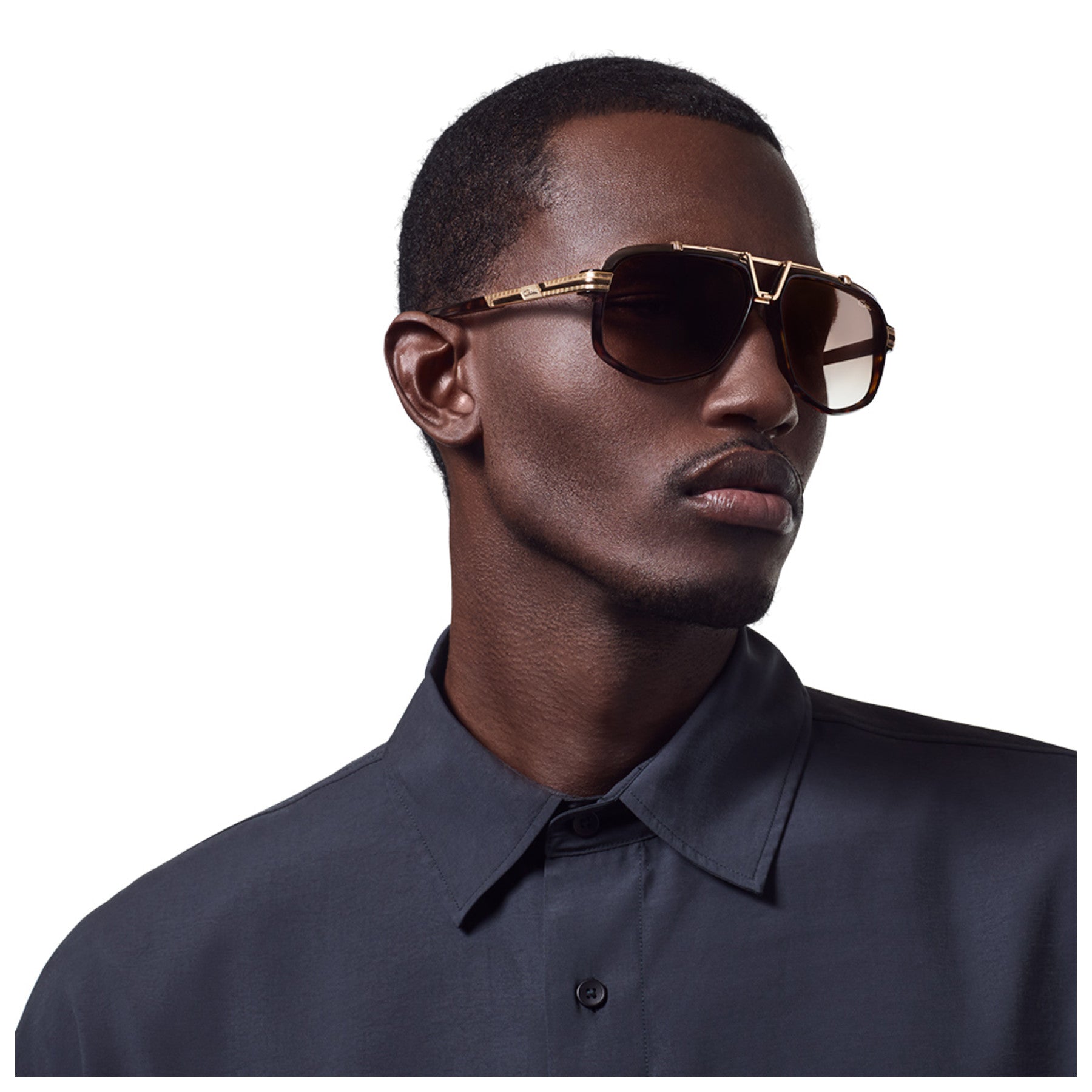 Cazal MOD 8049 occhiali da sole uomo 001 black-gold