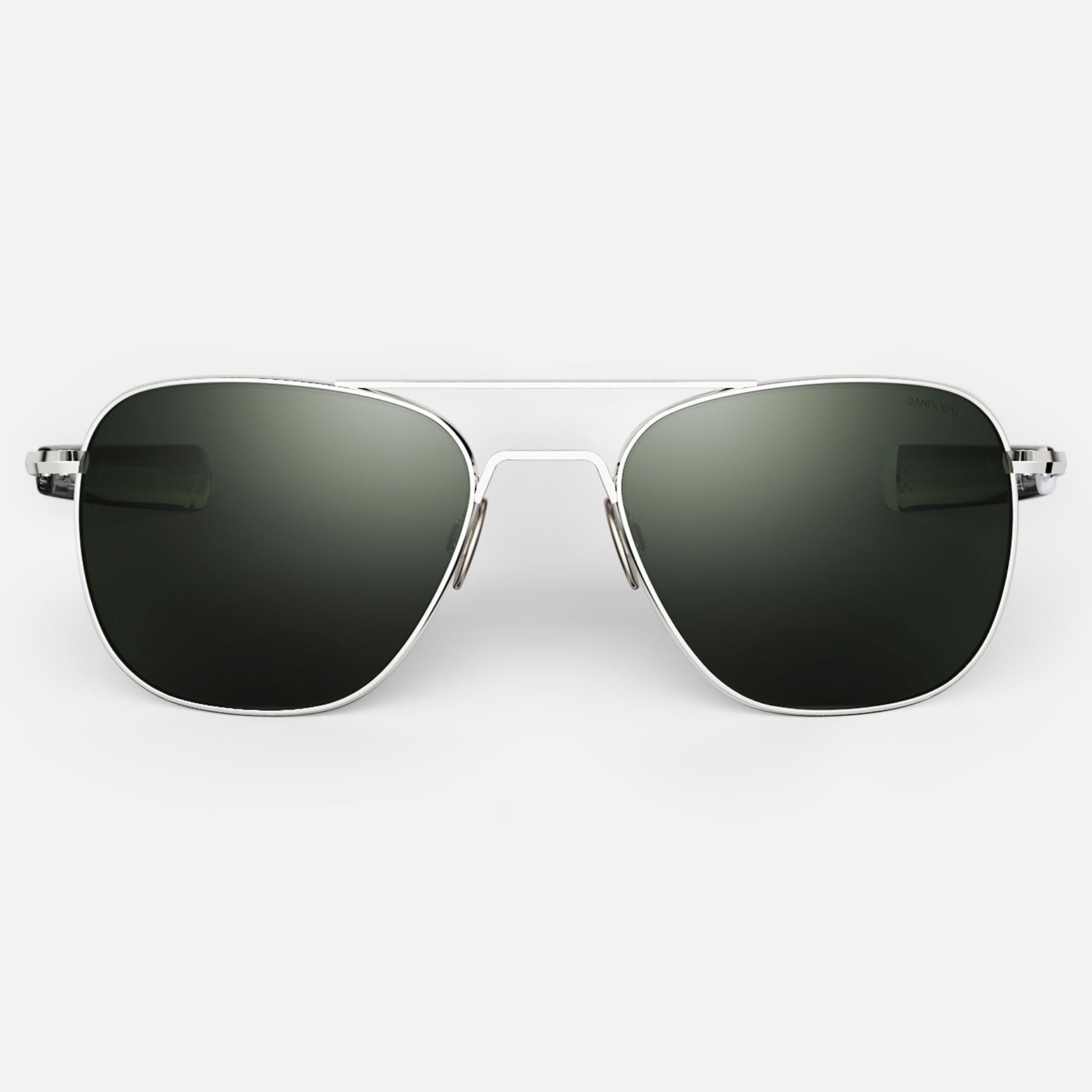 Randolph Aviator 23k White Gold AGX occhiali da sole 55mm