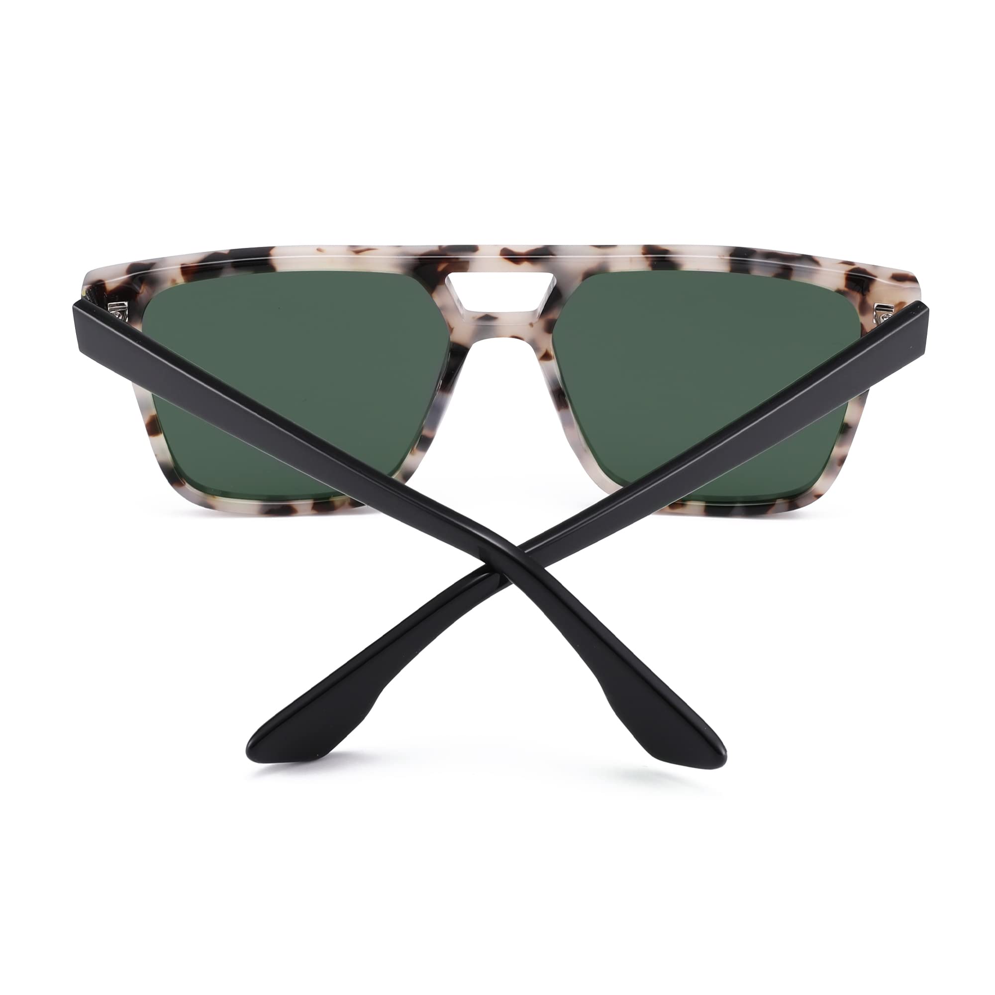 Glindar Retro Square occhiali da sole acetato sfumati unisex