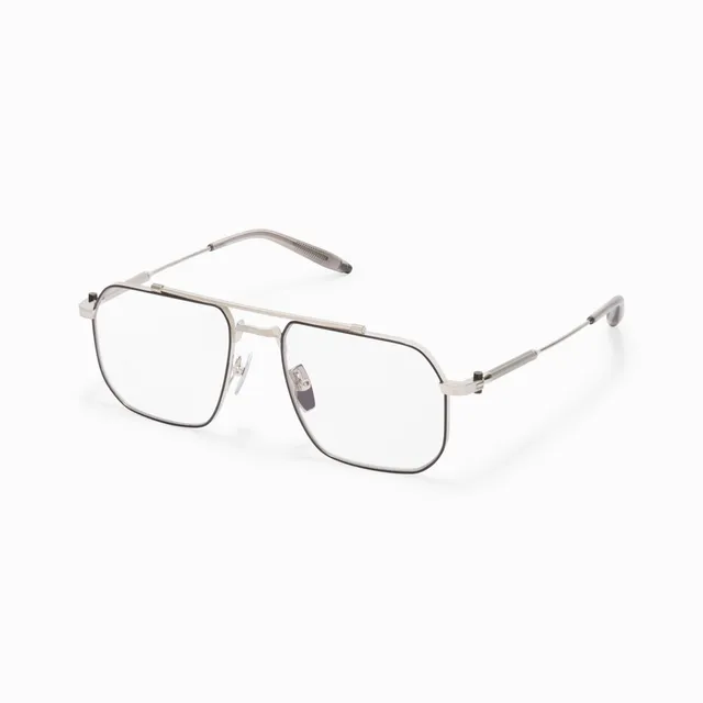 Akoni Horizon Atlas occhiali da vista Brushed Silver titanio