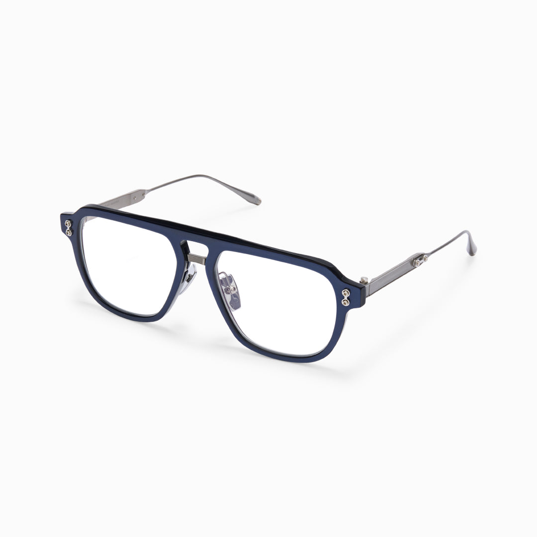 Akoni Horizon Argo occhiali da vista blu metallo