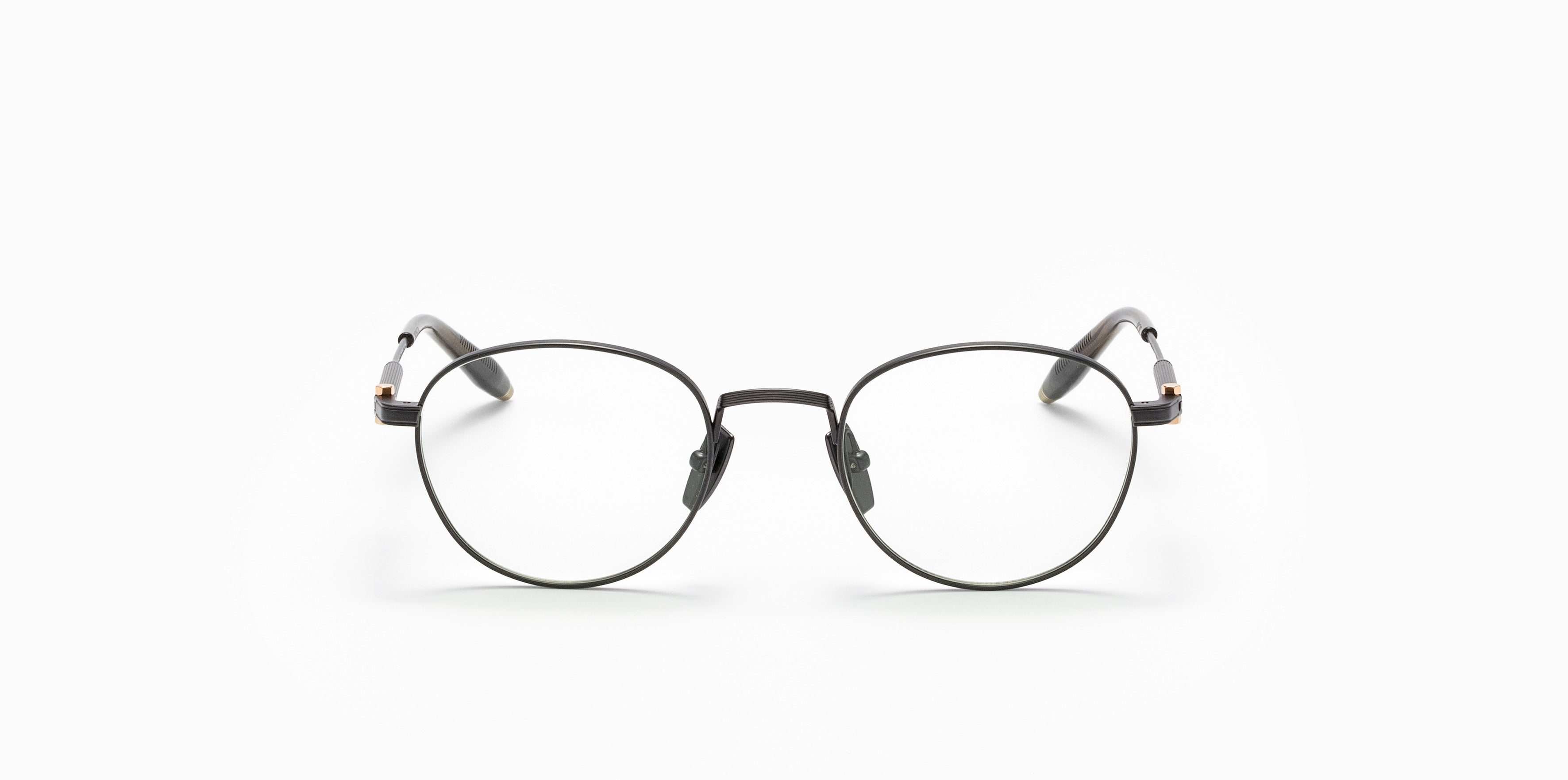 Akoni Horizon Pioneer occhiali da vista oro bianco 49 titanio