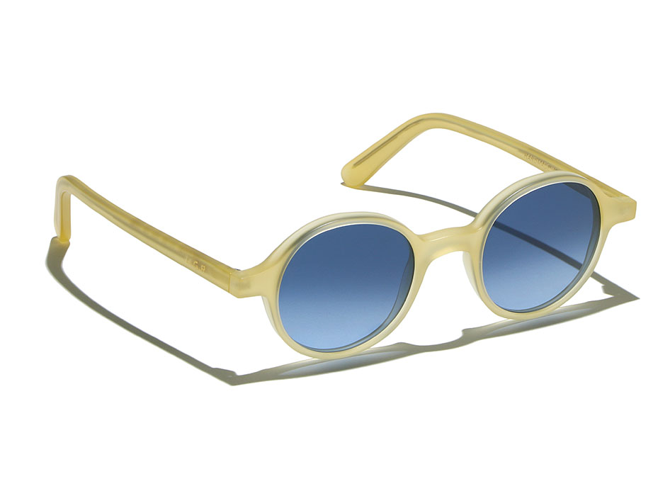 L.G.R Reunion occhiali da sole sfumati Honey Matt 20 blu