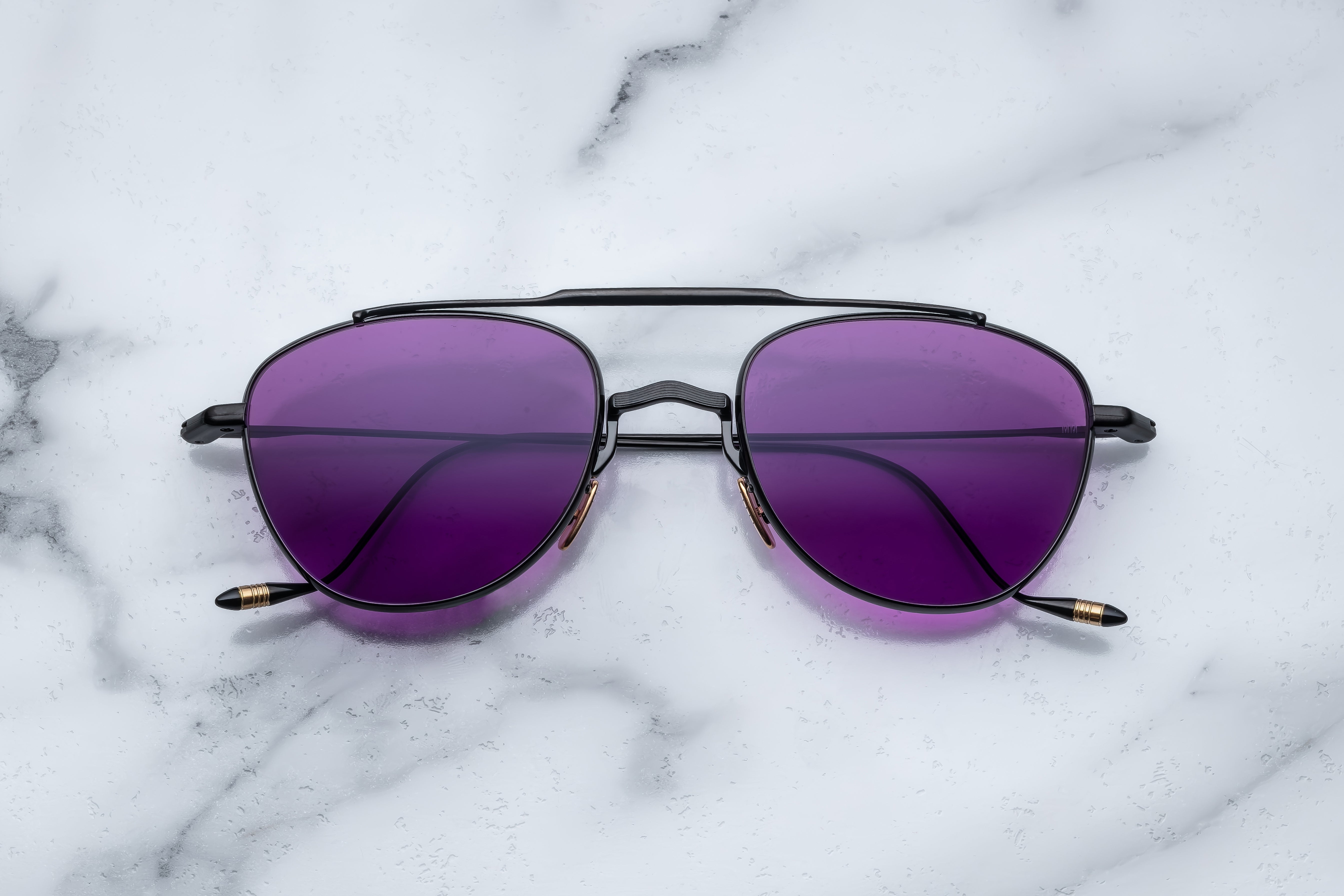 Jacques Marie Mage Flynn occhiali da sole 12S-Electrum rotondi