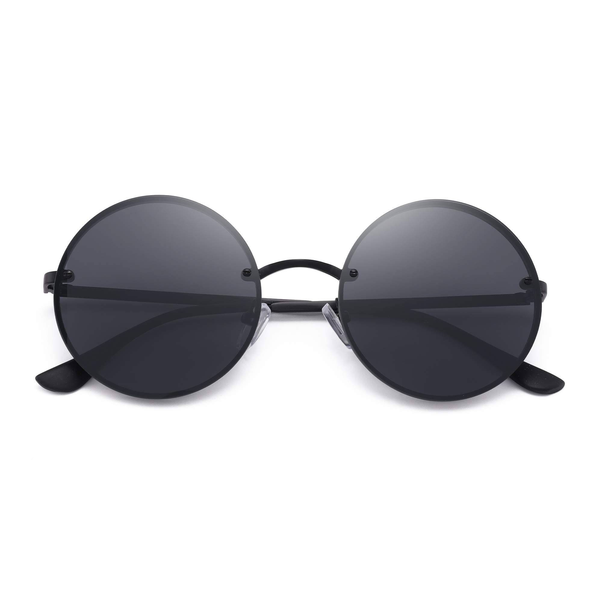 Glindar Retro Rotondi occhiali da sole tondi hippie unisex