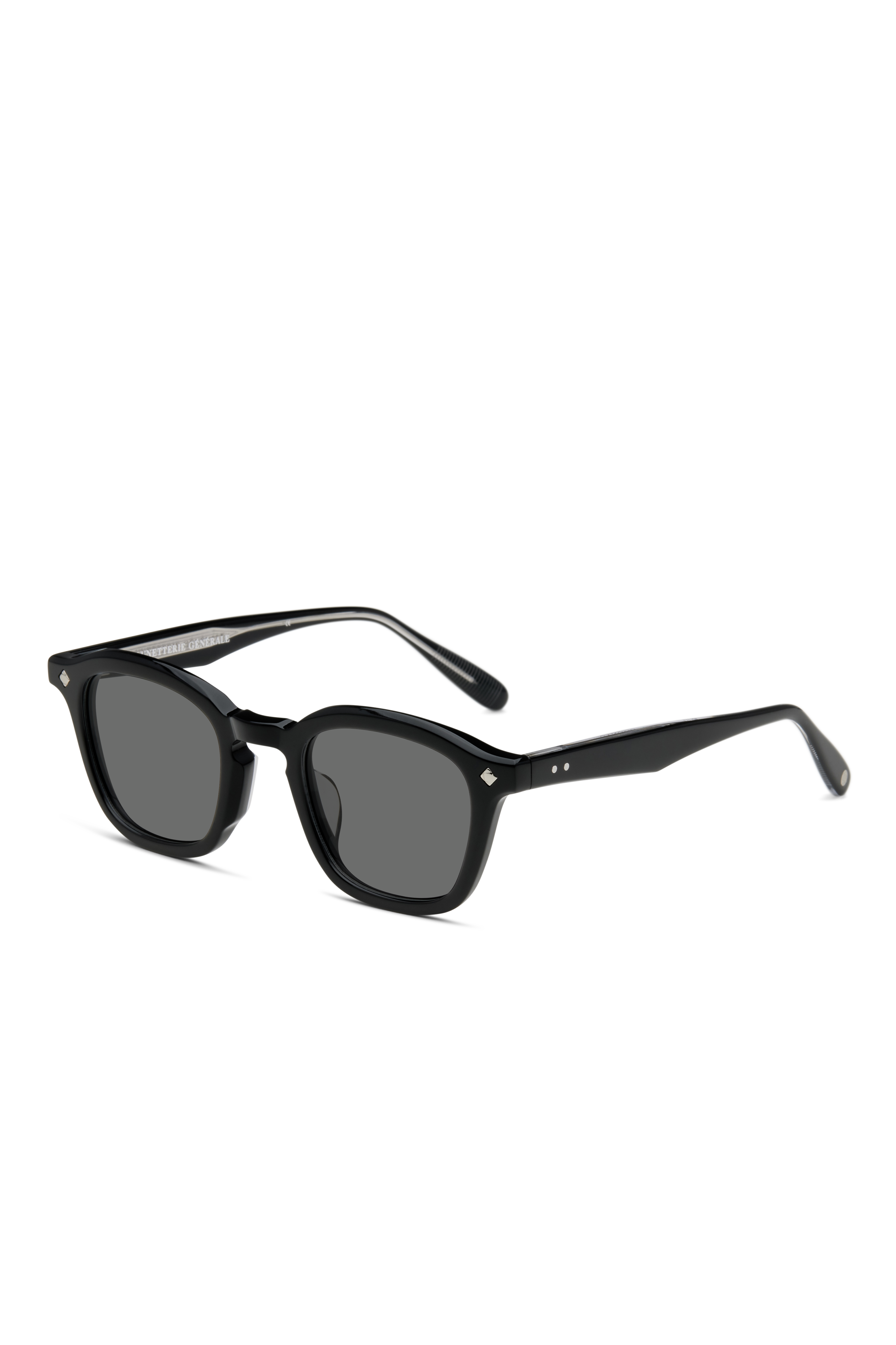 Lunetterie Générale Cognac occhiali da sole nero grigio quadrati