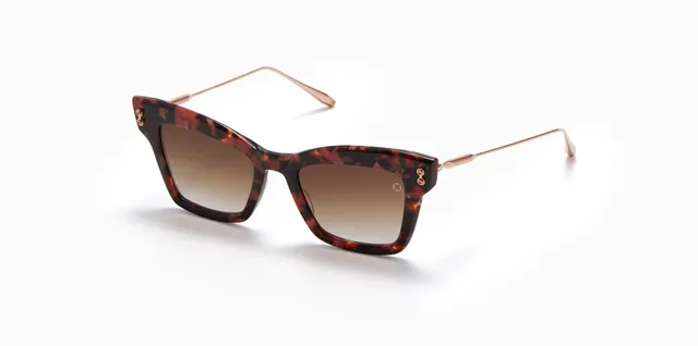 Akoni Etere Innes occhiali da sole brown pink cat-eye