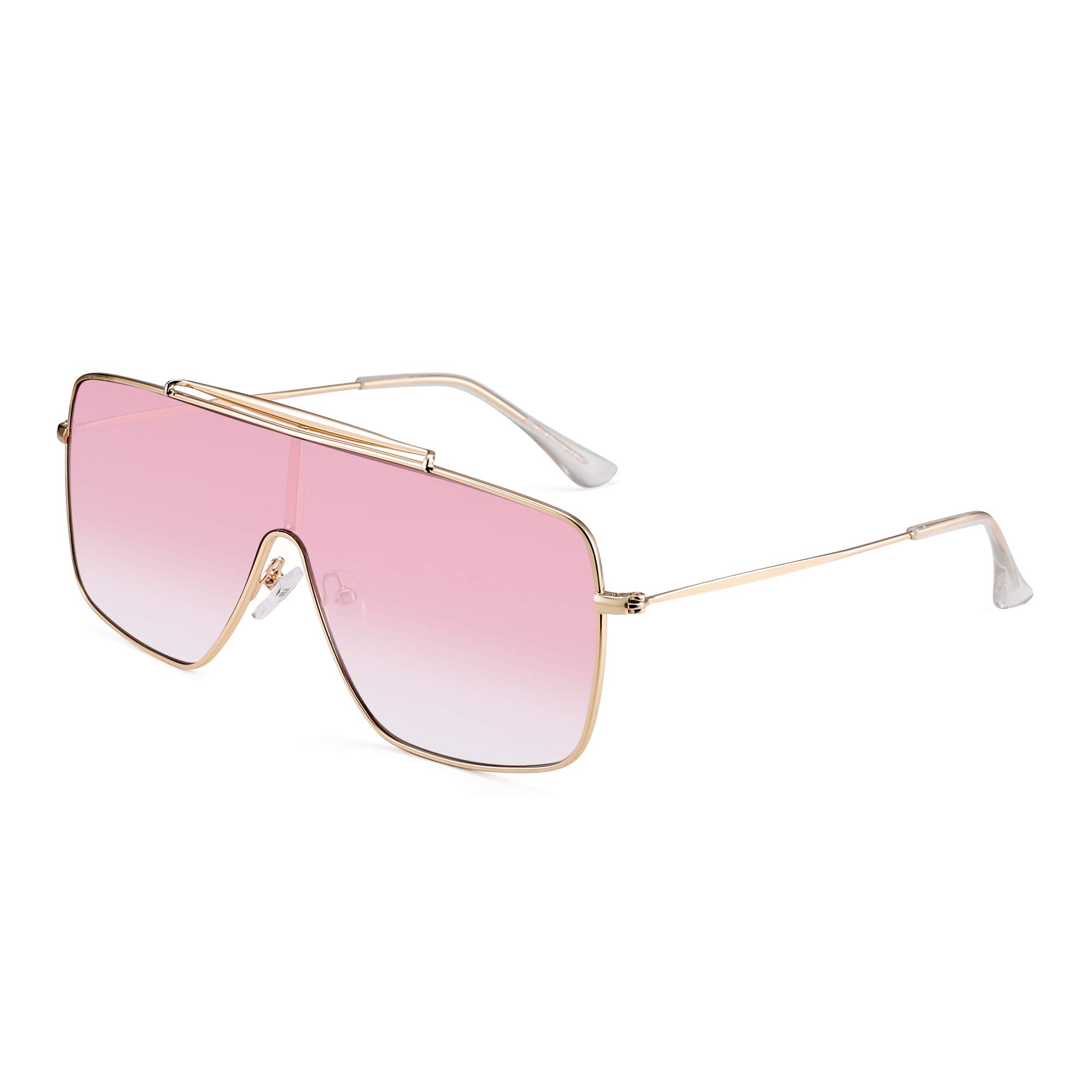 Glindar Scudo occhiali da sole monopezzo metallo donna