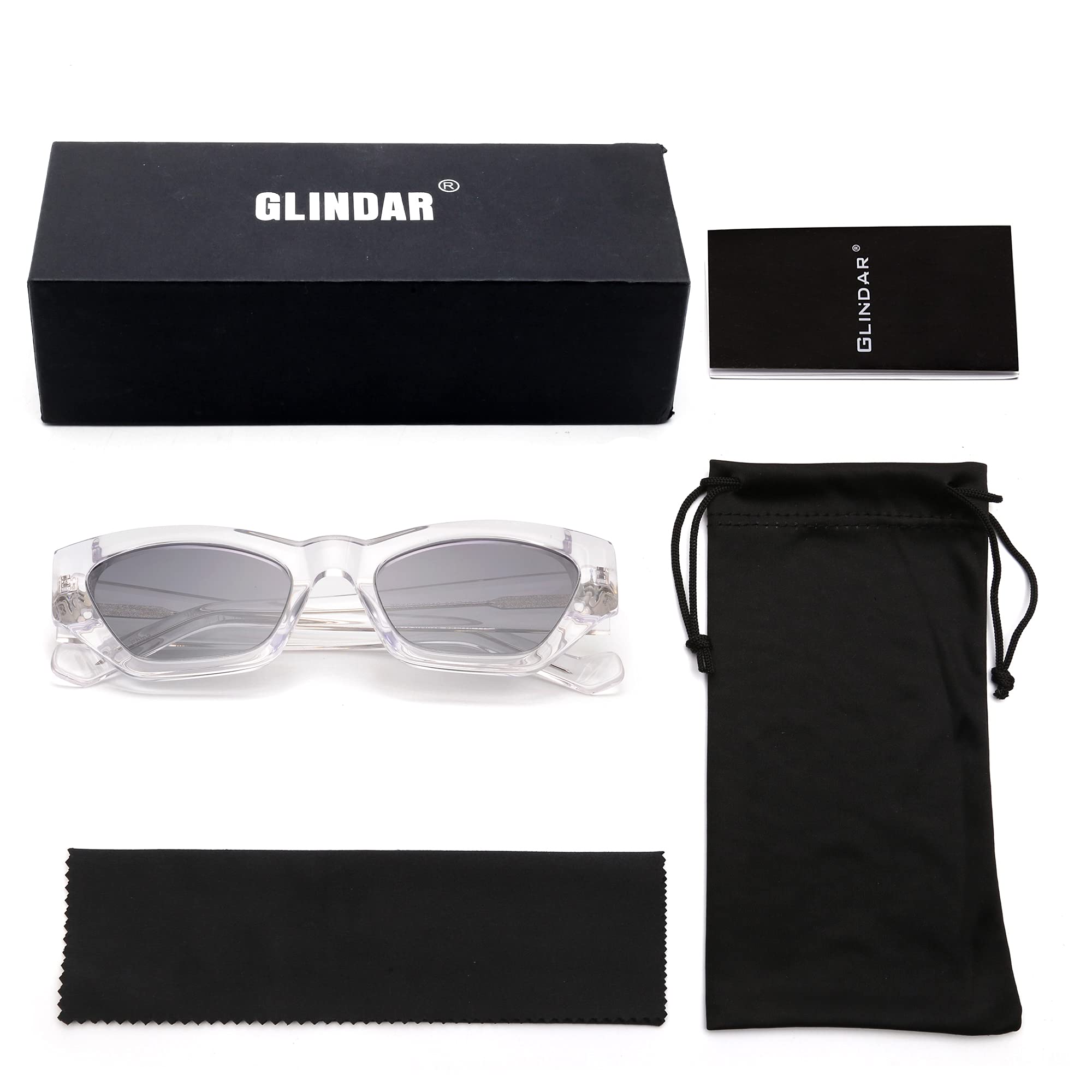 Glindar Cat Eye occhiali da sole polarizzati donna acetato