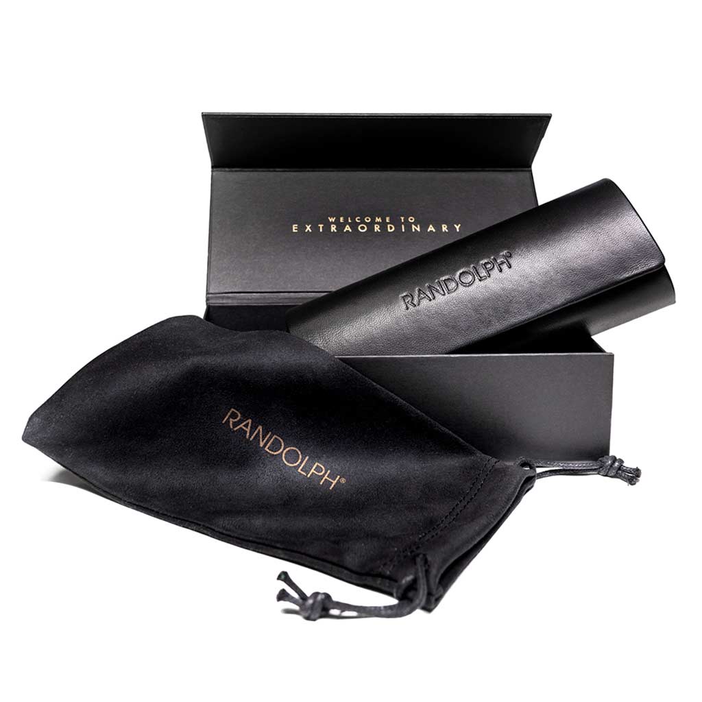 Randolph Concorde 23k Gold American Gray occhiali da sole vetro