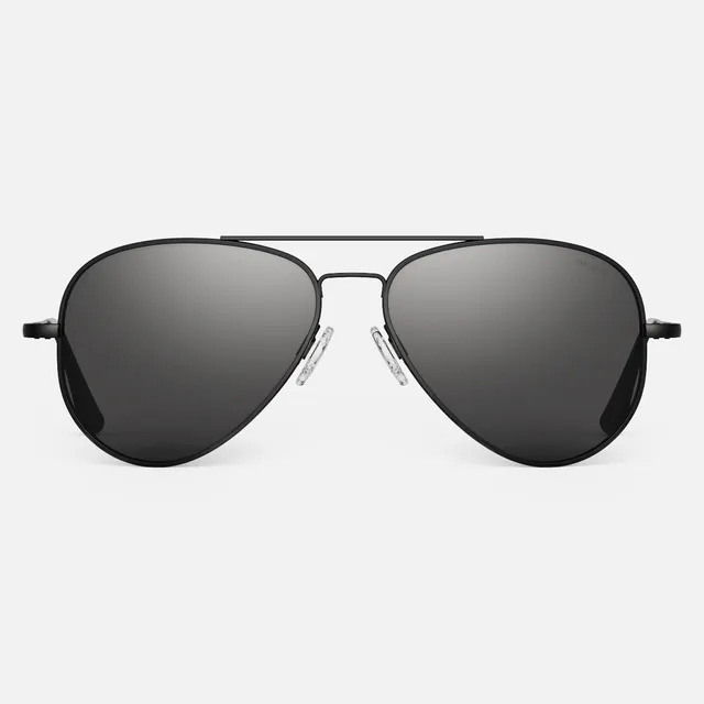 Randolph Concorde occhiali da sole Matte Black American Gray polarizzati