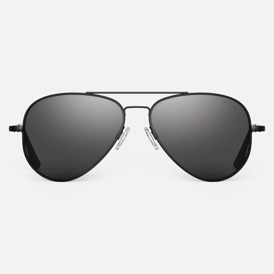 Randolph Concorde occhiali da sole Matte Black American Gray polarizzati