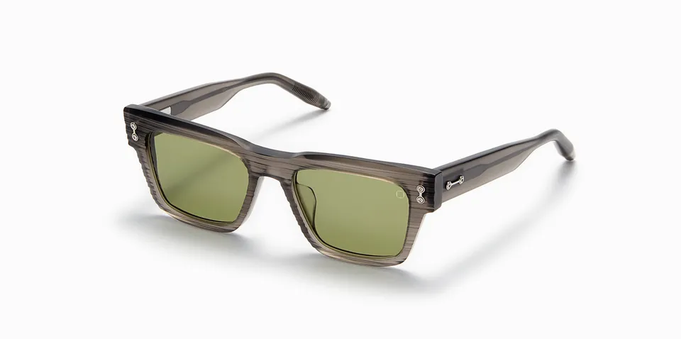 Akoni Etere Columba 54 occhiali da sole grigio acetato