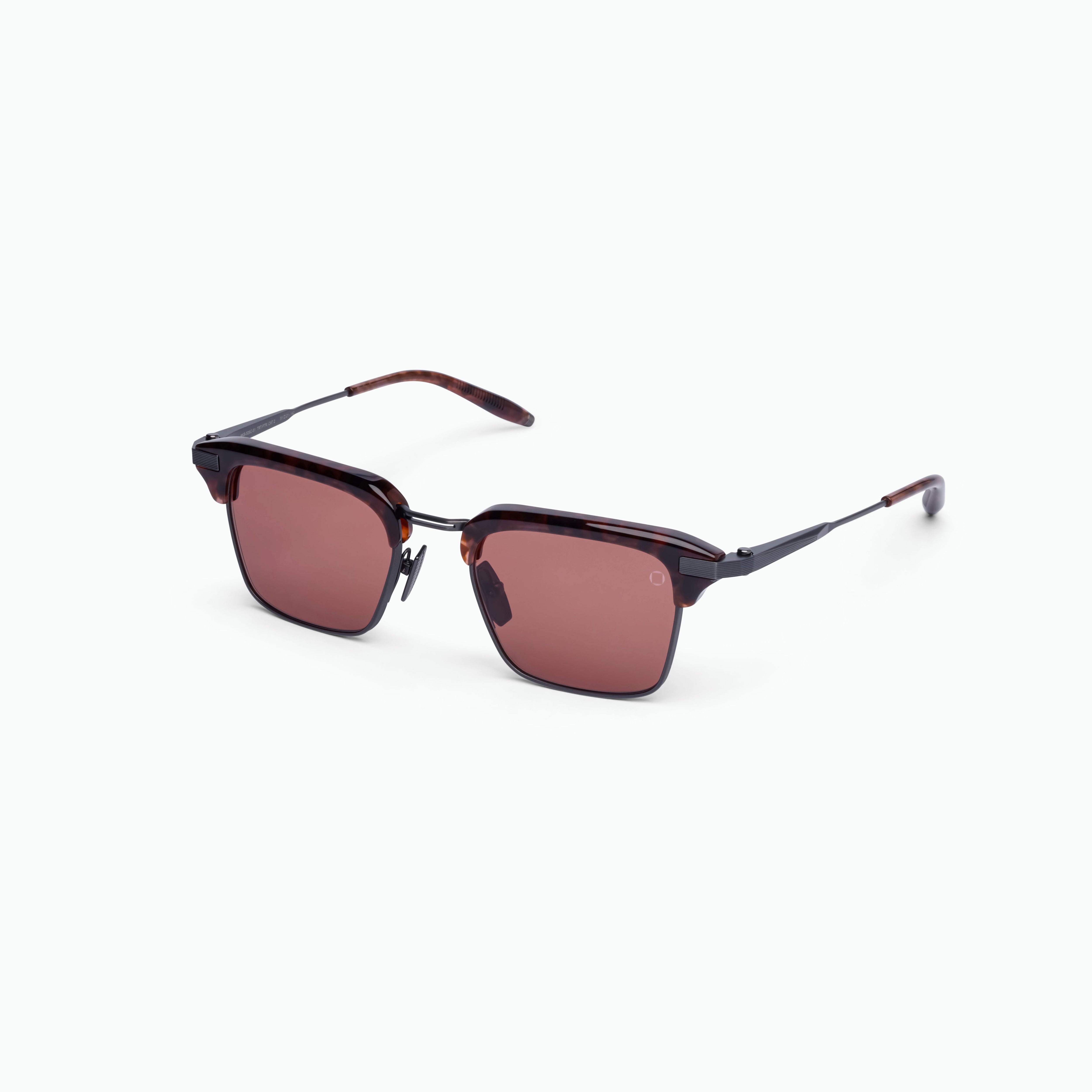 Akoni Horizon Euclid occhiali da sole oro browline