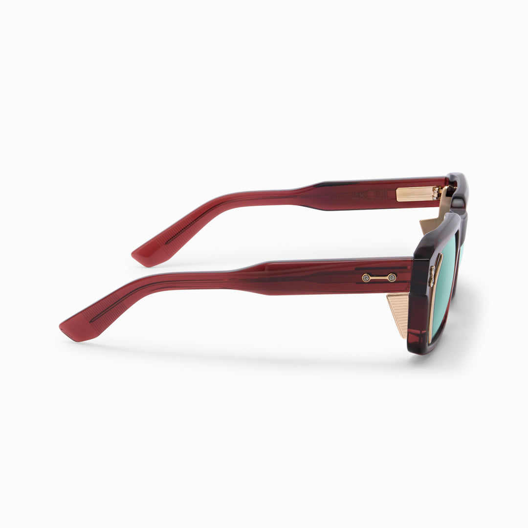 Akoni Horizon Pegasus-Two occhiali da sole Crystal Burgundy titanio