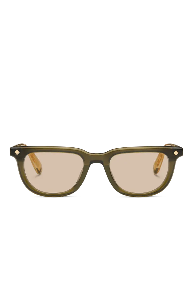 Lunetterie Générale Tokyo Nights occhiali sole nero teal squadrati