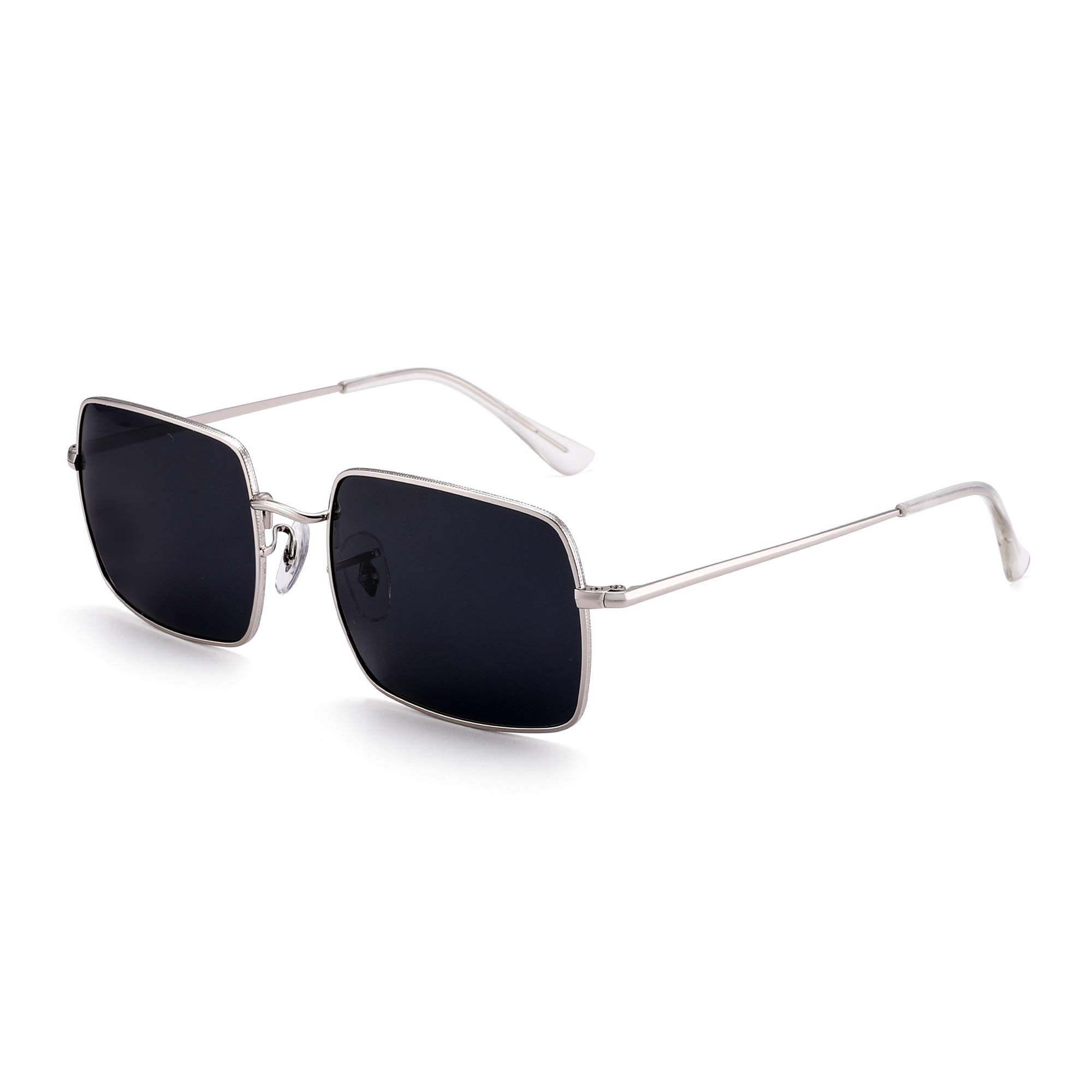 Glindar occhiali da sole quadrati polarizzati metallo UV400