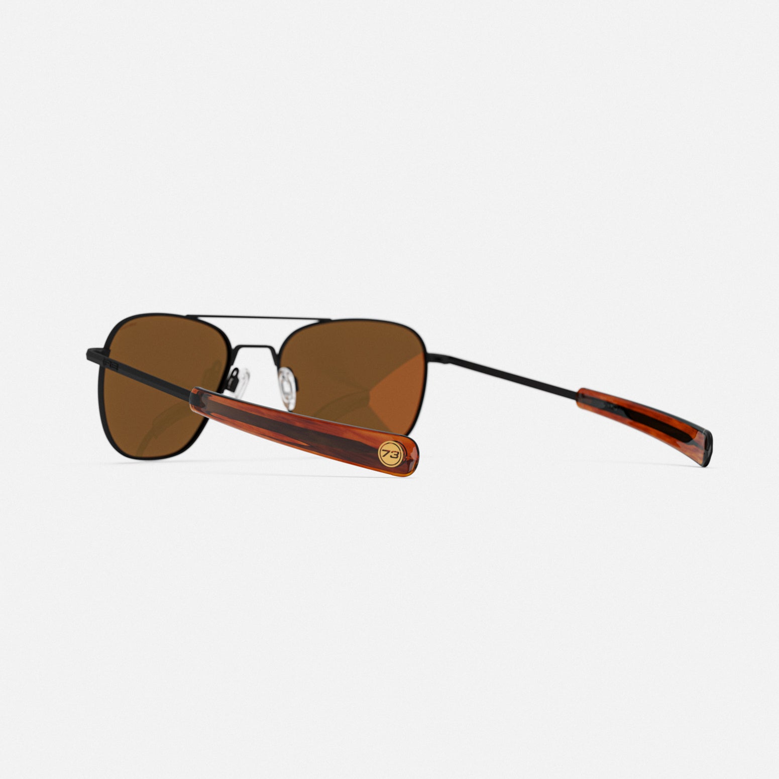Randolph Aviator occhiali da sole matte black redline 55mm