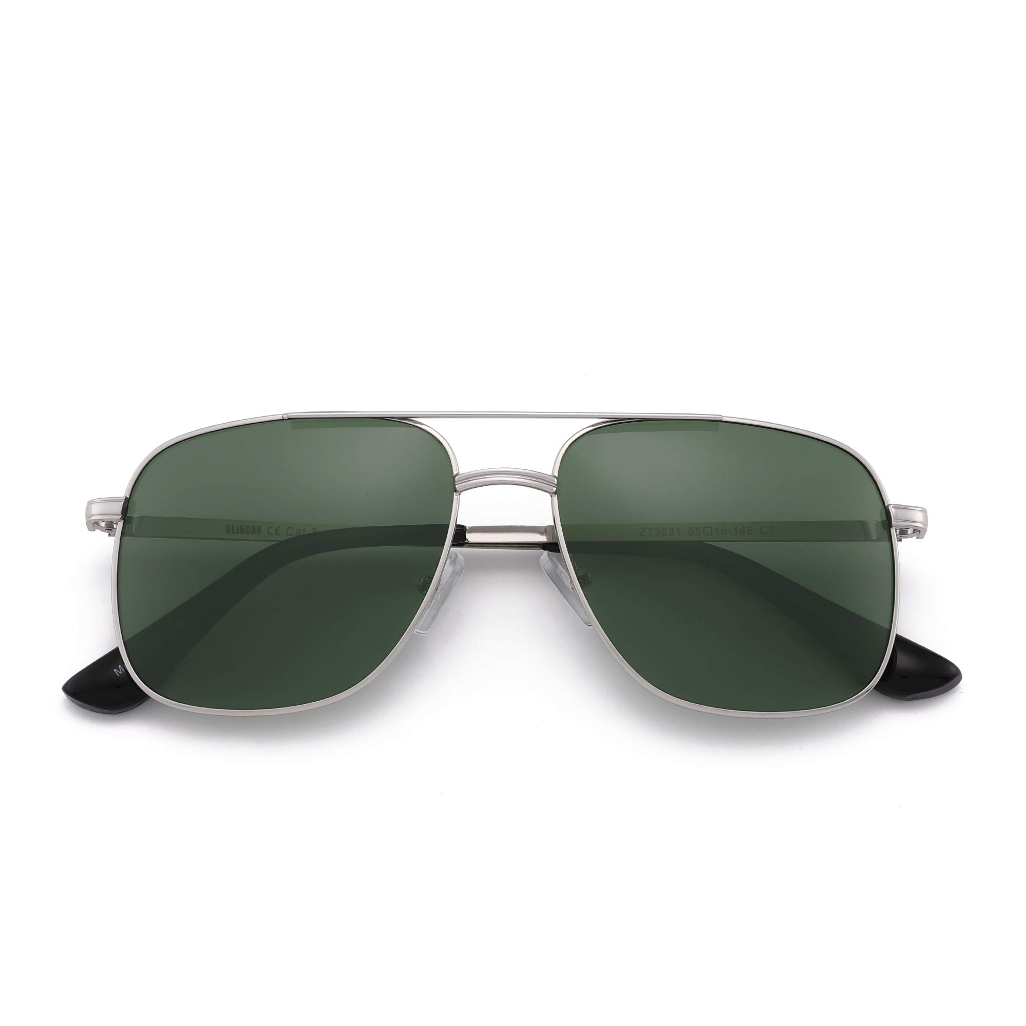 Glindar Pilot metallo occhiali da sole polarizzati UV400
