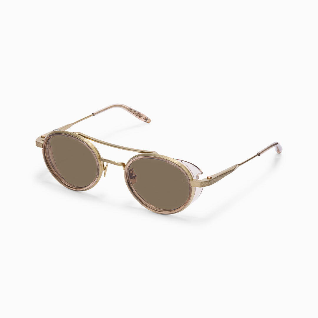 Akoni Horizon Astria occhiali da sole Crystal Sand acetato