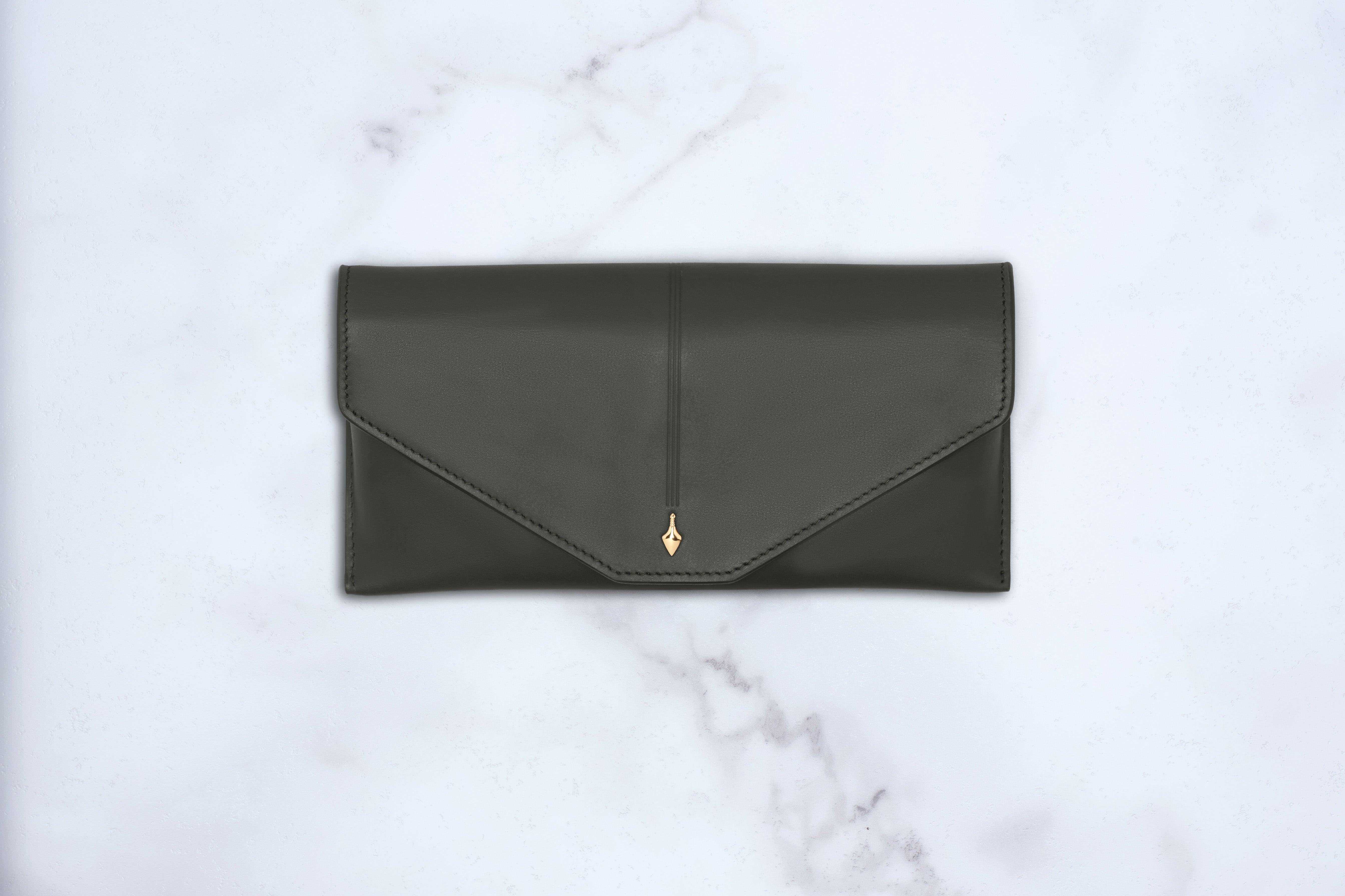 Jacques Marie Mage Circa Envelope custodia occhiali arancione