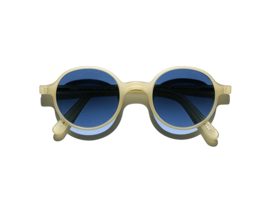L.G.R Reunion occhiali da sole sfumati Honey Matt 20 blu