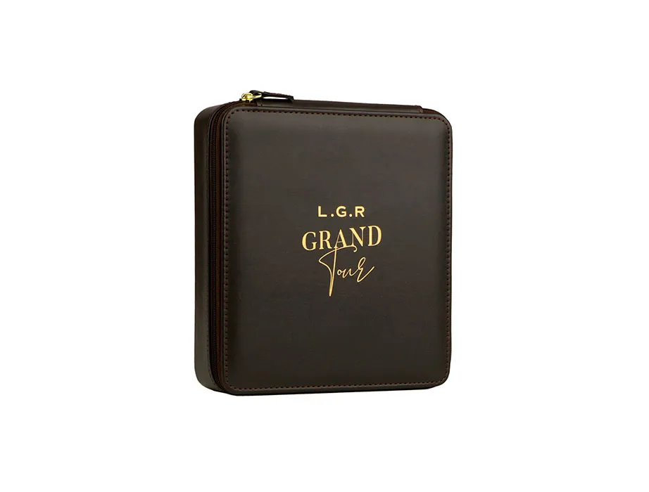 L.G.R Reunion Travel Case Grand Tour custodia 3 montature marrone