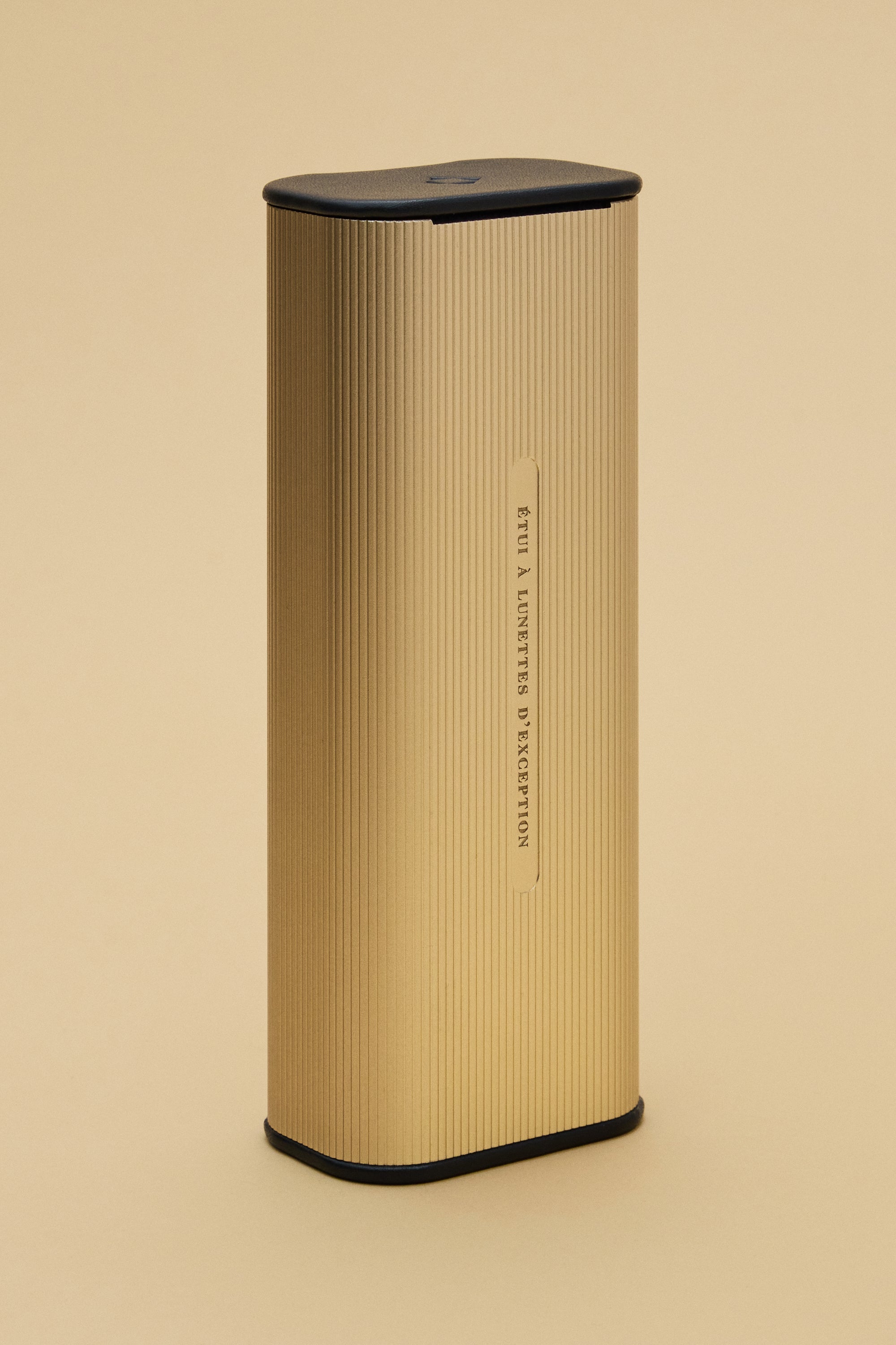 Lunetterie Générale Aluminium Case custodia occhiali champagne