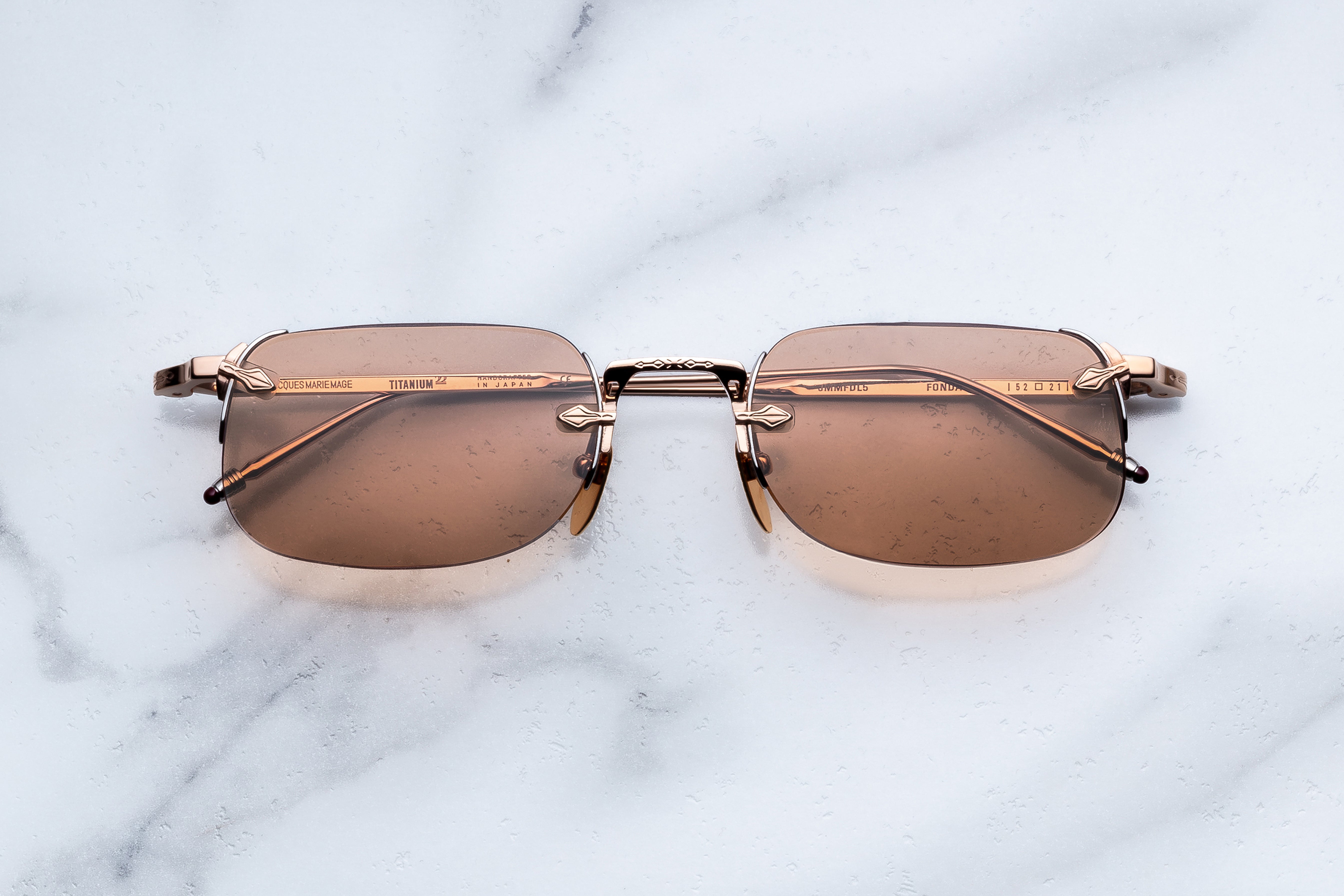 Jacques Marie Mage Fonda occhiali da sole Black Ebony Flash